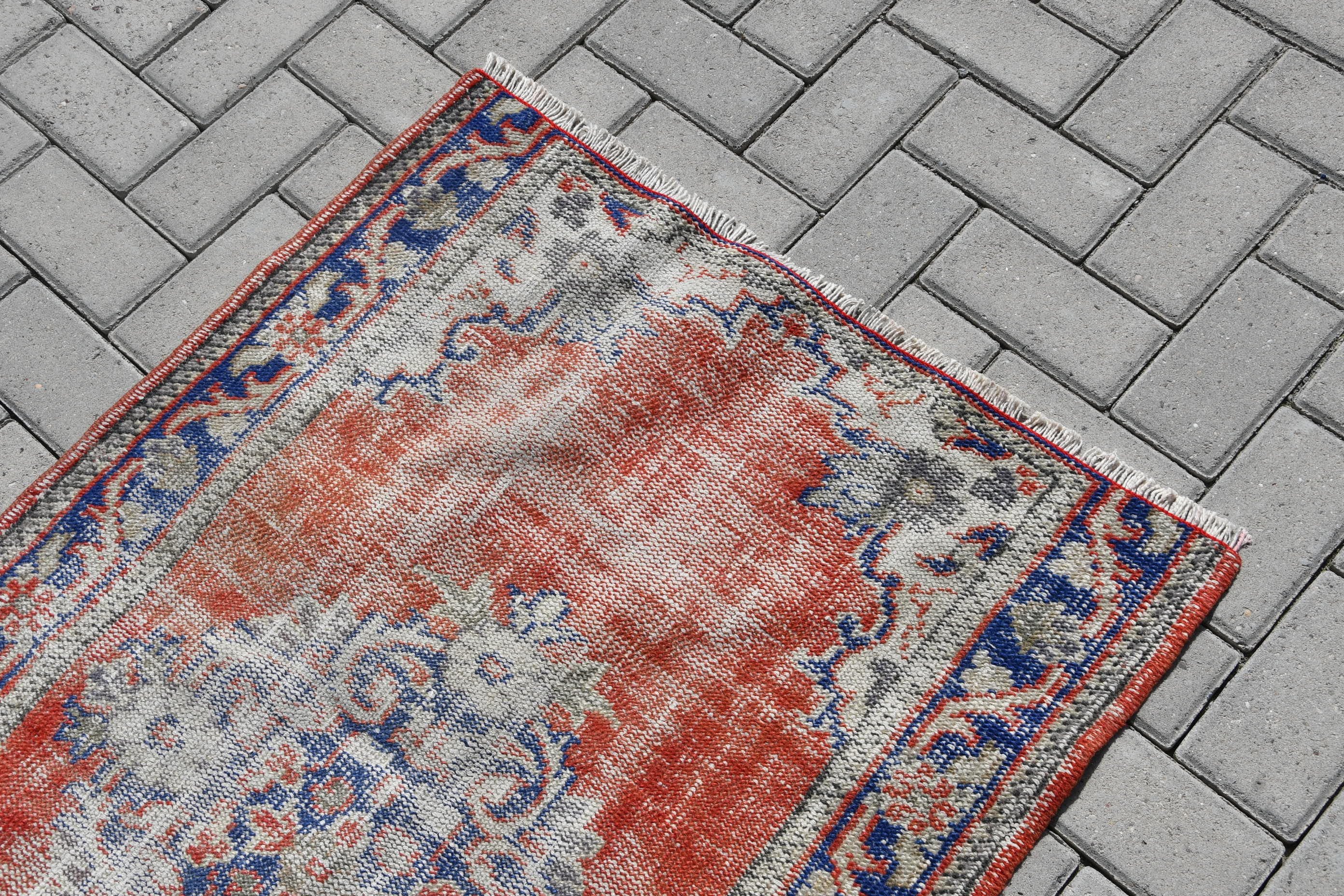 Rugs for Bath, Vintage Rug, Nursery Rug, 2.7x4.1 ft Small Rug, Handwoven Bath Mat Rug, Turkish Rug, Kitchen Rugs, Wool Rug, Moroccan Rug