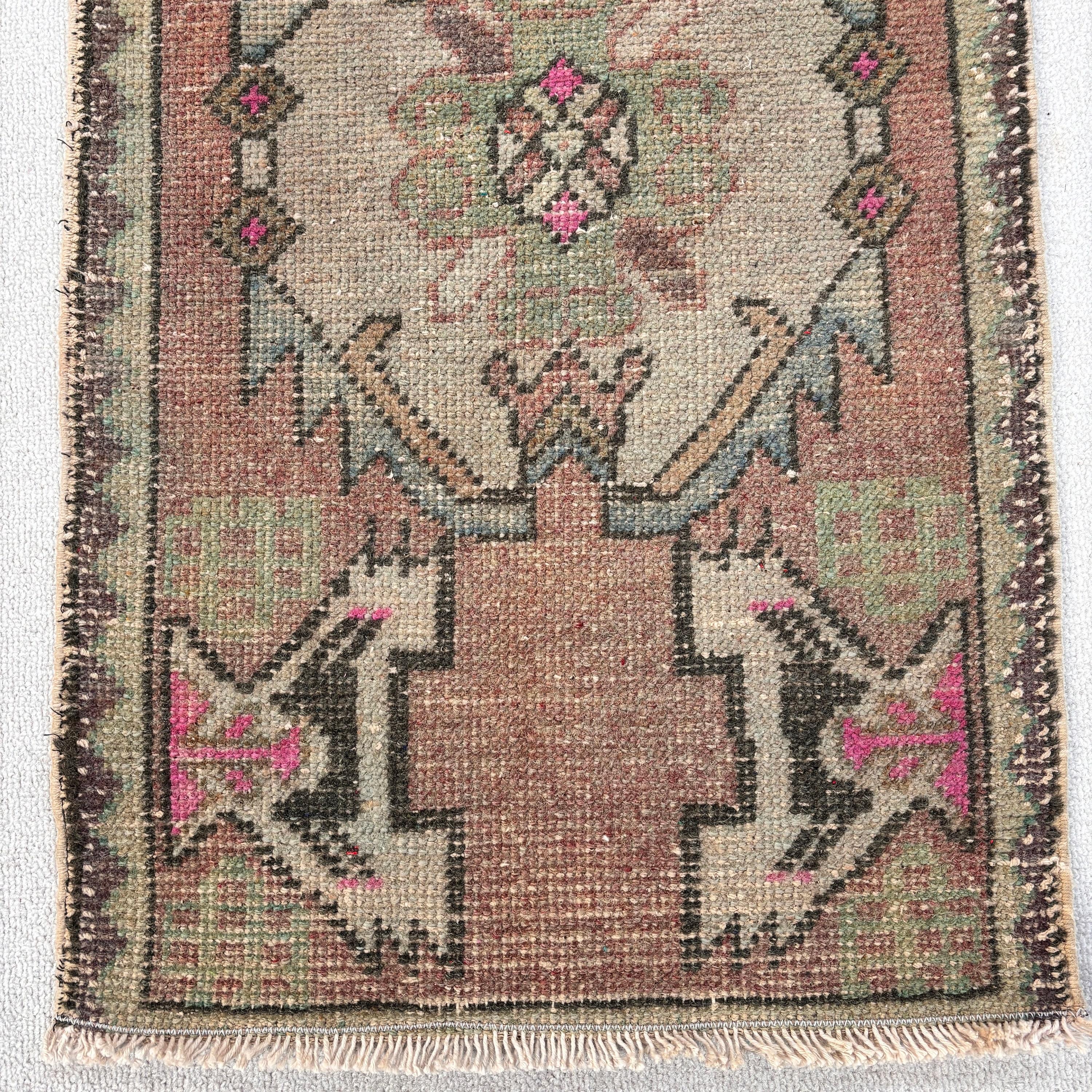 Yatak Odası Halısı, Nötr Halı, Türk Halıları, Banyo Halıları, Vintage Halı, 1,6x3 ft Küçük Halı, Küçük Boho Halıları, Yer Halıları, Bej Bildirimi Halı