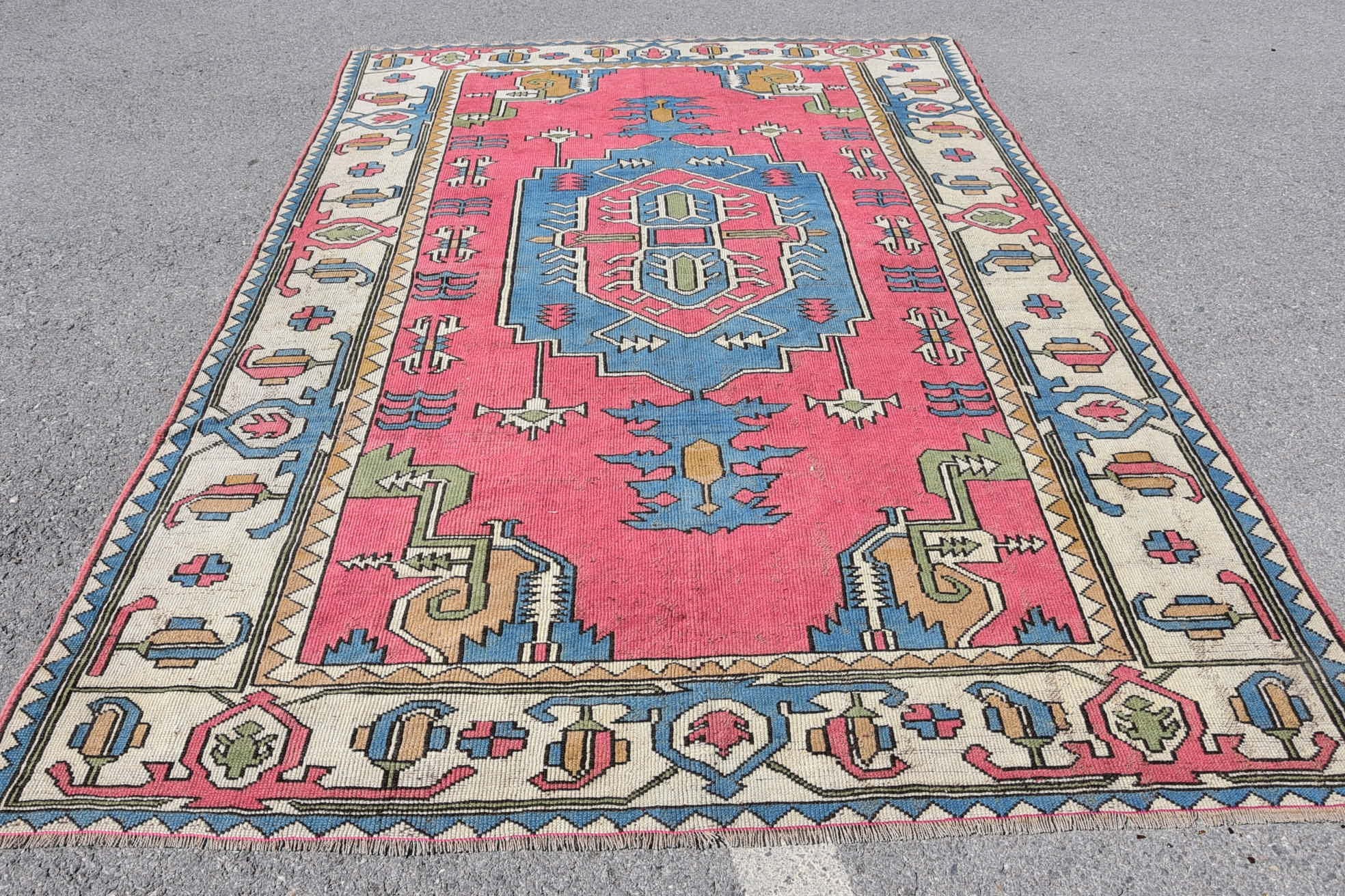 Home Decor Rugs, 7x10 ft Large Rugs, Cute Rugs, Living Room Rugs, Vintage Rug, Antique Rug, Rugs for Dining Room, Turkish Rug, Salon Rug