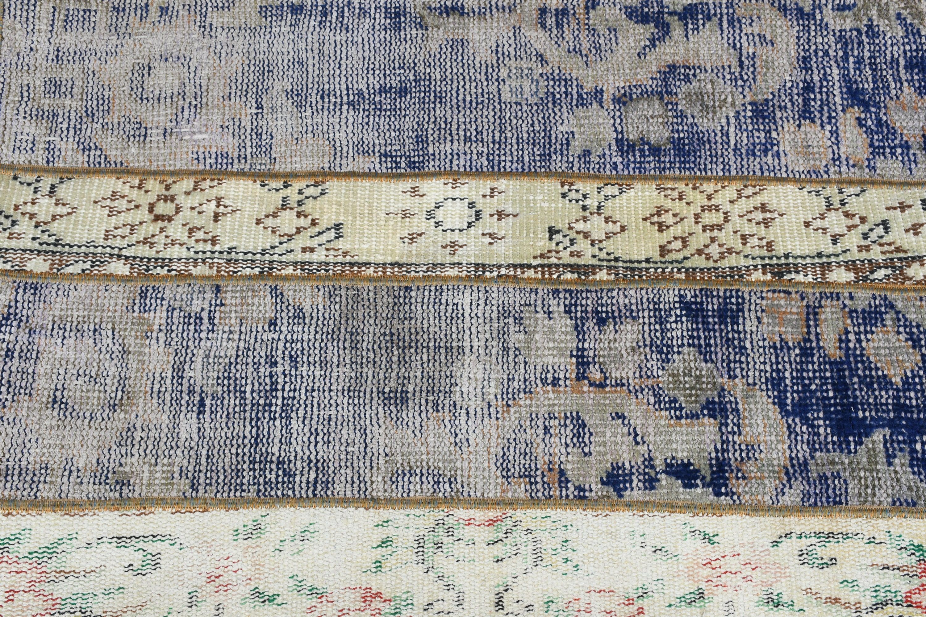 Bath Rug, Vintage Rug, Bedroom Rugs, Antique Rug, Turkish Rug, 2.2x3.3 ft Small Rug, Blue Moroccan Rugs, Entry Rug, Rugs for Nursery