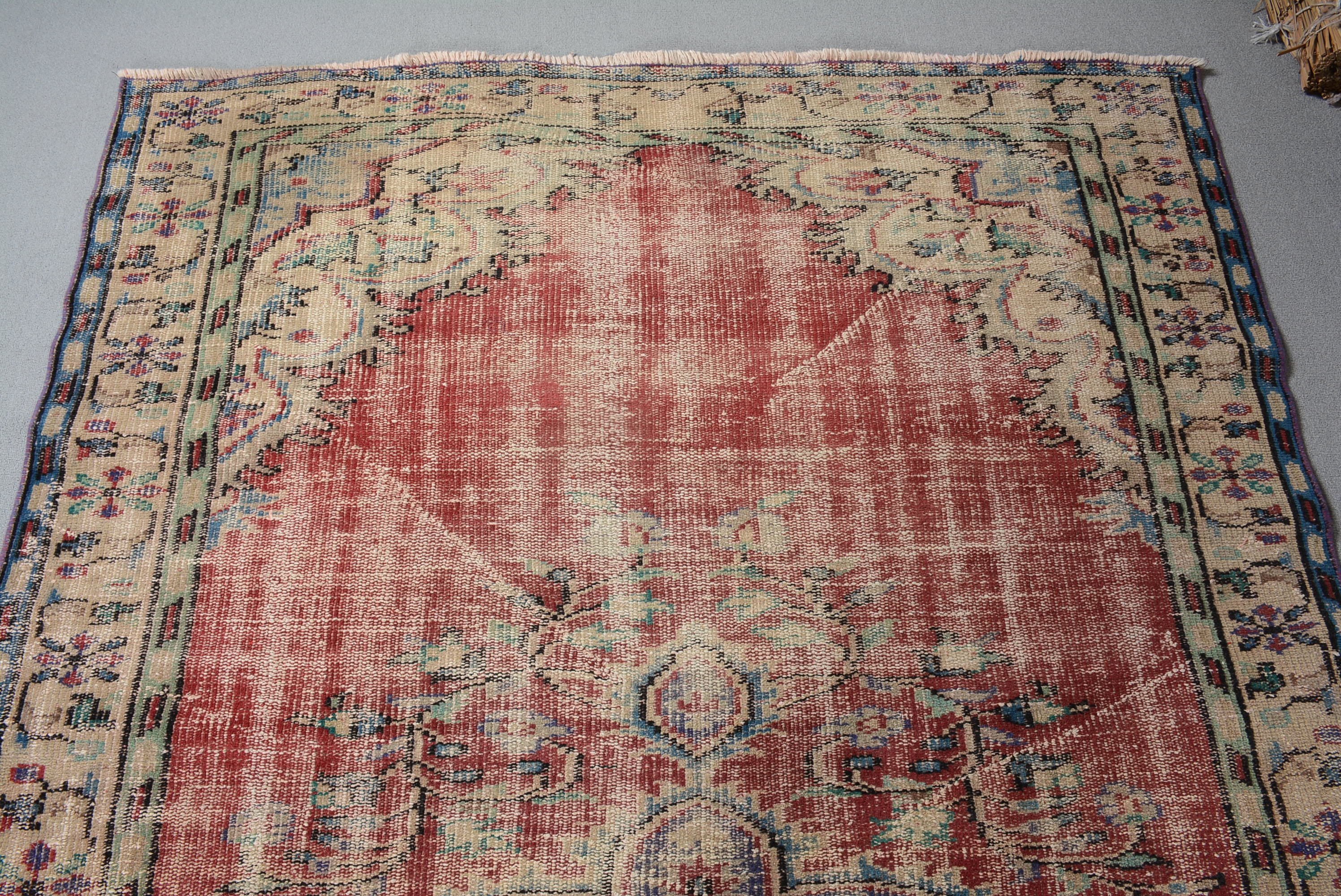 Vintage Rugs, Red Bedroom Rugs, Cool Rugs, 5.4x8.7 ft Large Rug, Rugs for Dining Room, Dining Room Rug, Bedroom Rug, Turkish Rug, Floor Rug