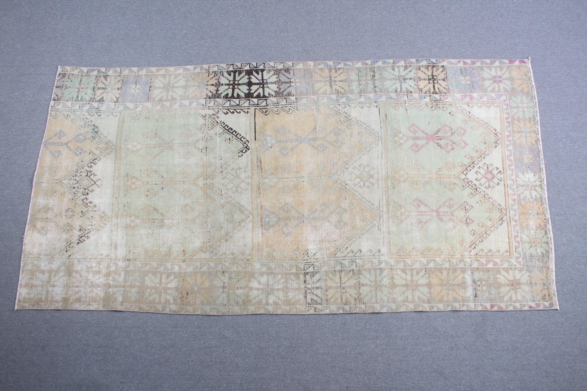 Türk Halıları, Oturma Odası Halıları, Doğal Halılar, Antika Halı, Yeşil Yer Halısı, 5x9.9 ft Büyük Halı, Yemek Odası Halısı, Fas Halısı, Vintage Halı