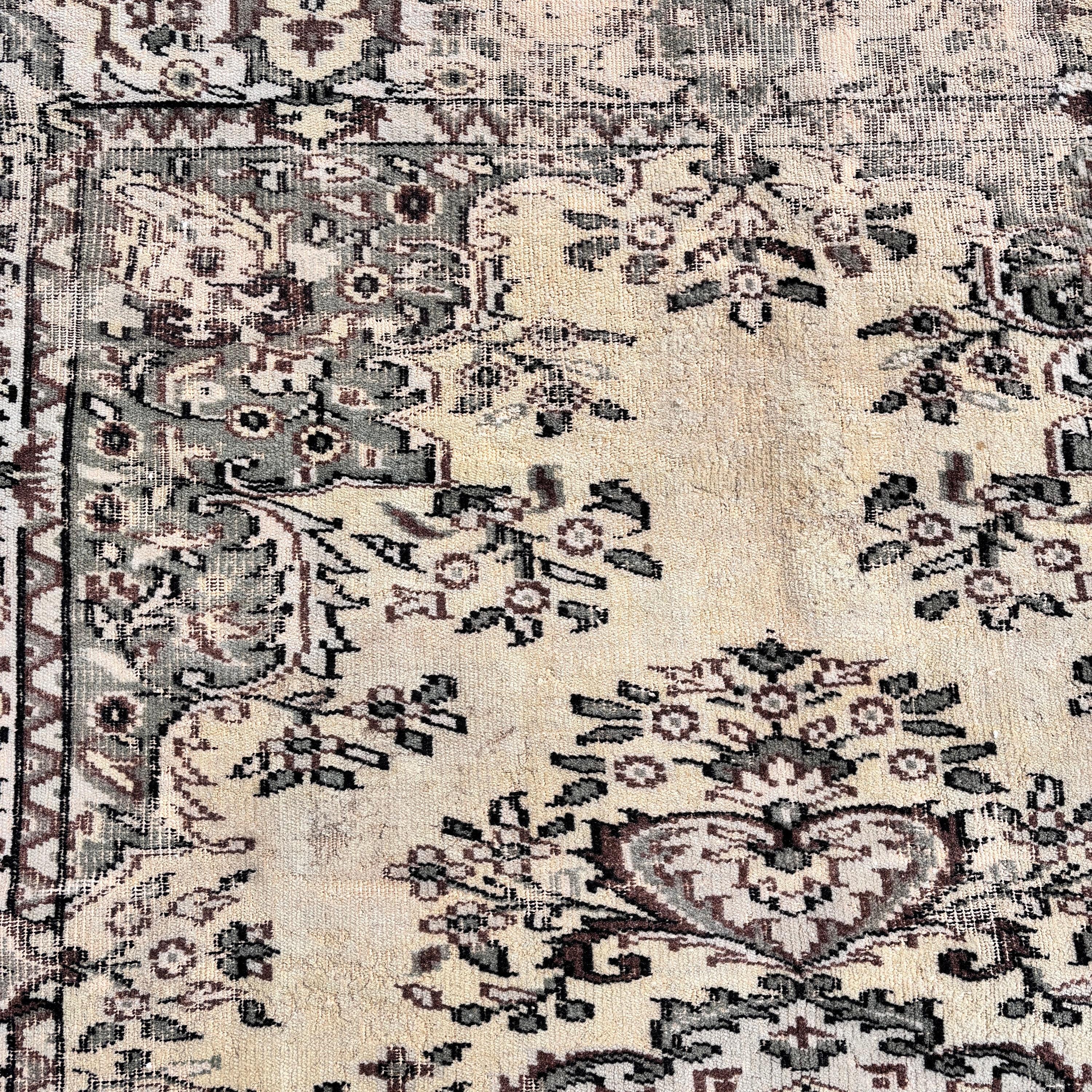 Büyük Oushak Halı, Oryantal Halı, Yeşil 5.3x8.5 ft Büyük Halı, Ofis Halıları, Vintage Halılar, Modern Halılar, Türk Halıları, Yatak Odası Halısı