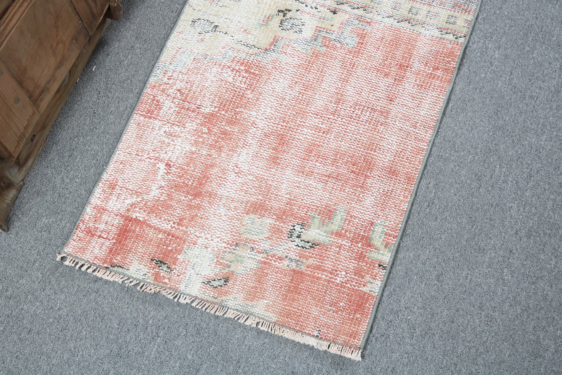 Door Mat Rugs, Vintage Rugs, Modern Rugs, Bedroom Rug, Orange  1.6x2.7 ft Small Rug, Turkish Rugs, Floor Rug, Kitchen Rugs