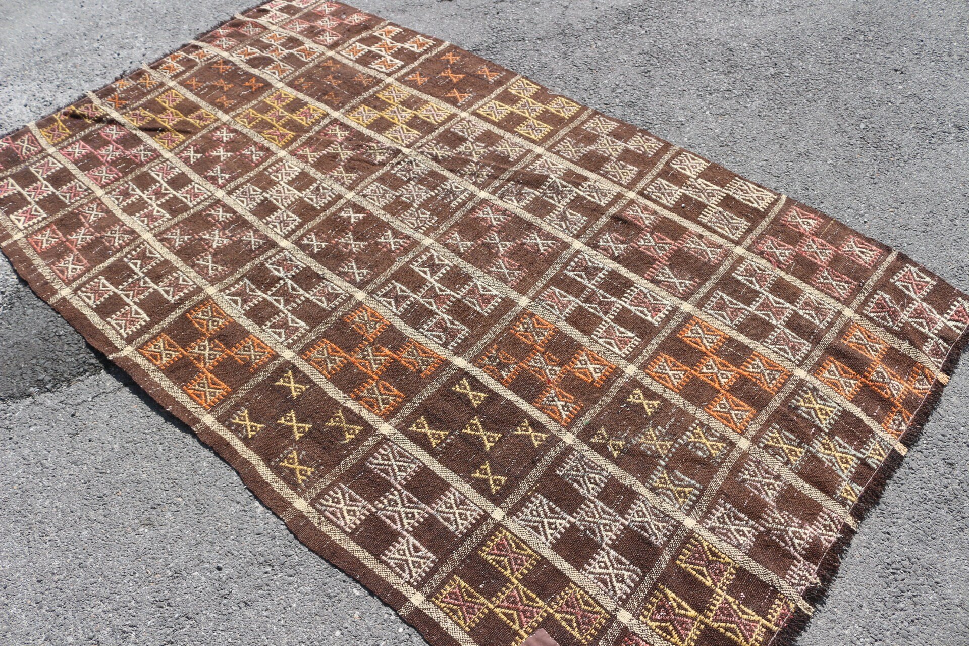 Havalı Halılar, Türk Halısı, Ev Halısı, Çocuk Halısı, 4,5x7,9 ft Alan Halısı, Kilim, Yatak Odası Halıları, Mutfak Halıları, Vintage Halı, Bej Yün Halı