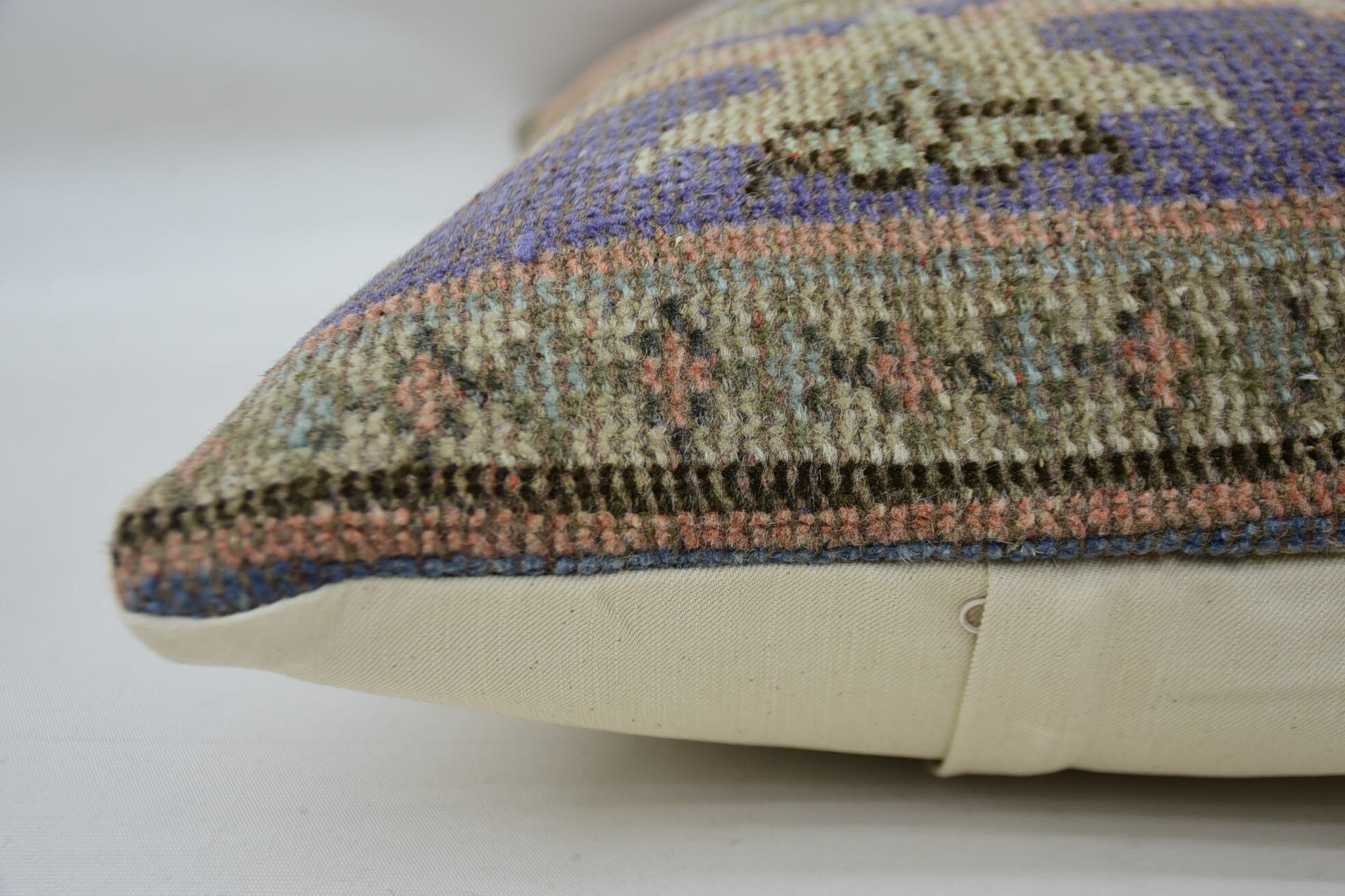 Home Decor Pillow, Authentic Pillow Cover, Kilim Cushion Sham, Vintage Pillow, 16"x24" Red Pillow Case, Cozy Throw Pillow