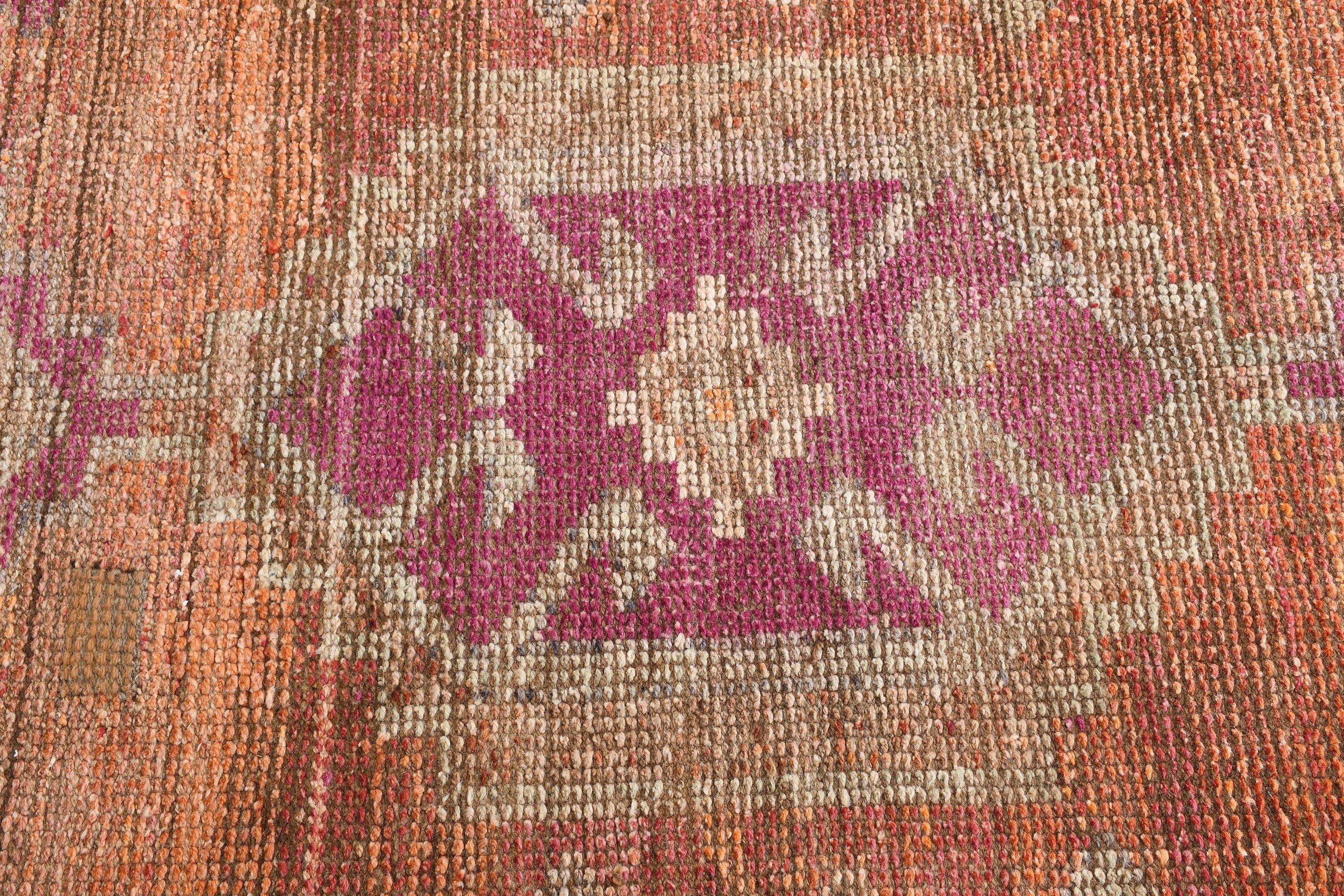 Orange Kitchen Rug, Turkey Rugs, Stair Rug, Home Decor Rug, Vintage Rug, 2.8x8.7 ft Runner Rugs, Hallway Rugs, Turkish Rug, Kitchen Rug