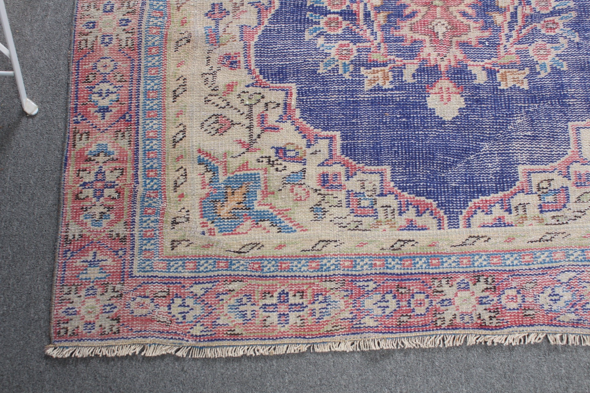 Oryantal Halı, Vintage Halı, Mavi Yer Halısı, Yün Halı, Yer Halıları, Mutfak Halısı, Türk Alan Halısı Halıları, 4.6x7.5 ft Alan Halısı, Türk Halısı