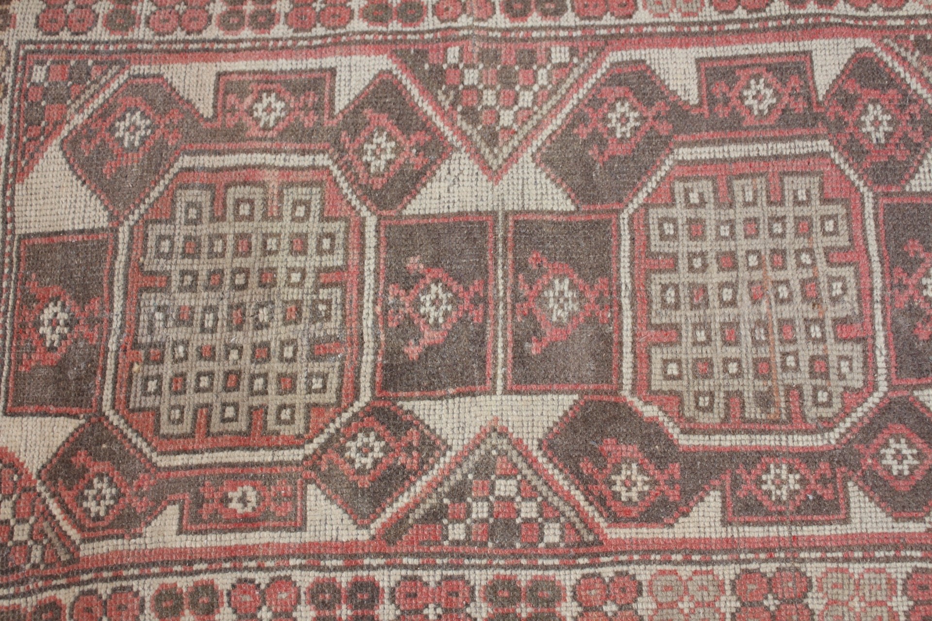 Kapı Paspası Halıları, Türk Halısı, 2.2x3.6 ft Küçük Halı, Oryantal Halılar, Çocuk Odası Halıları, Vintage Halı, Kahverengi Havalı Halılar, Yün Halılar, Banyo Halıları