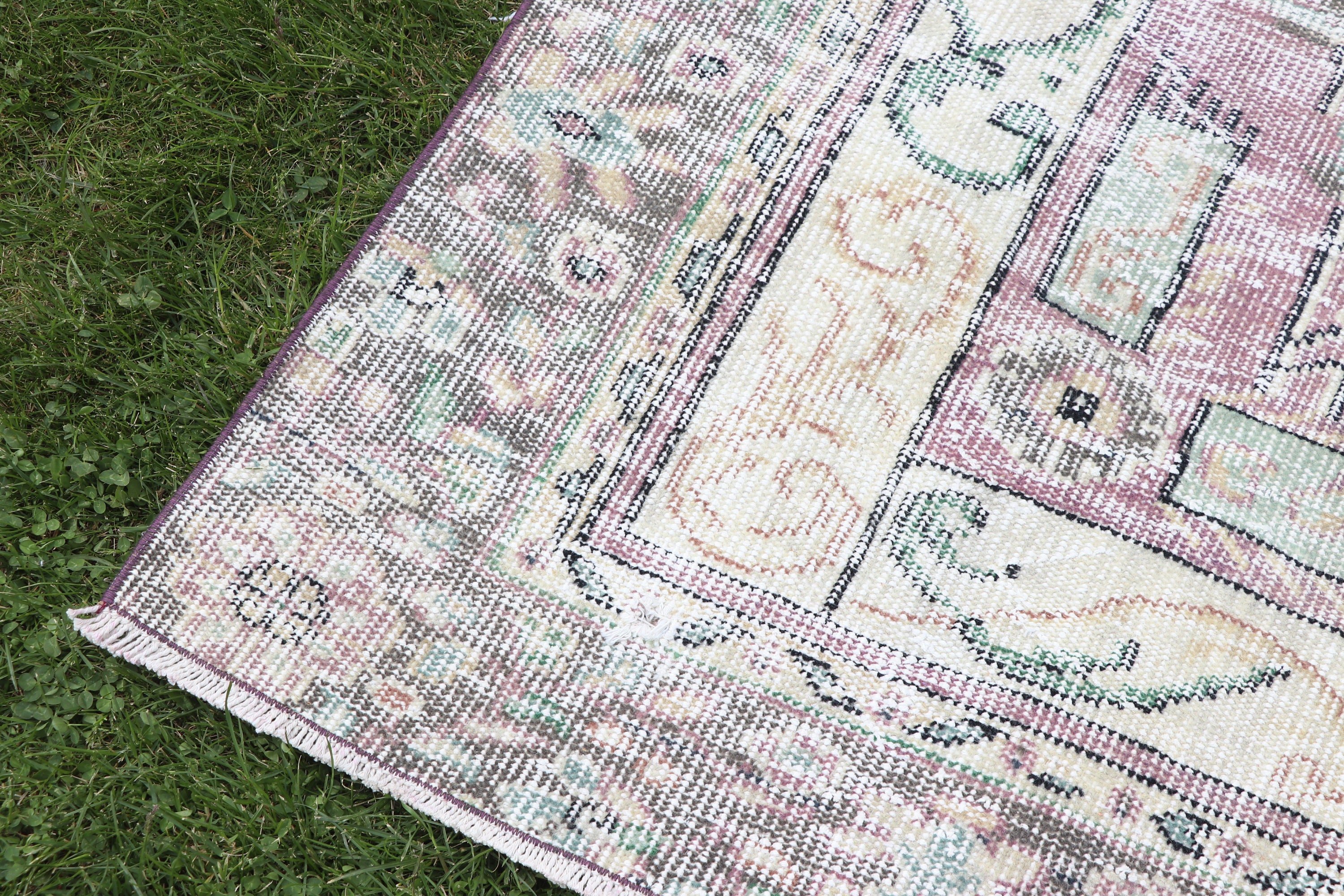 Turkish Rugs, Purple  5.4x9.4 ft Large Rugs, Salon Rugs, Floor Rugs, Kitchen Rug, Vintage Rugs, Large Vintage Rug, Modern Rug