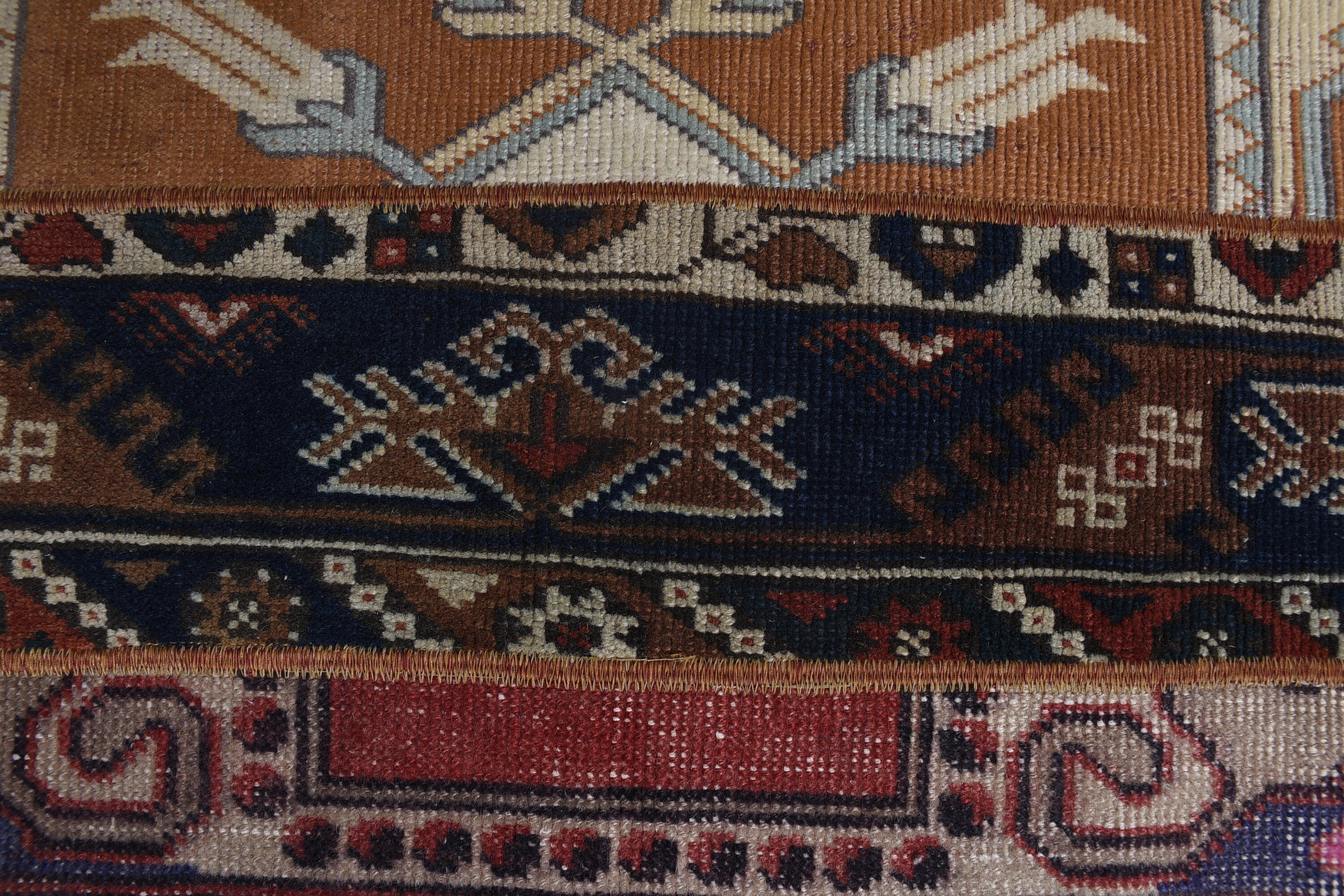 Retro Rug, Red  1.7x3.4 ft Small Rug, Turkish Rugs, Anatolian Rugs, Wall Hanging Rugs, Vintage Rug, Wool Rug, Door Mat Rugs