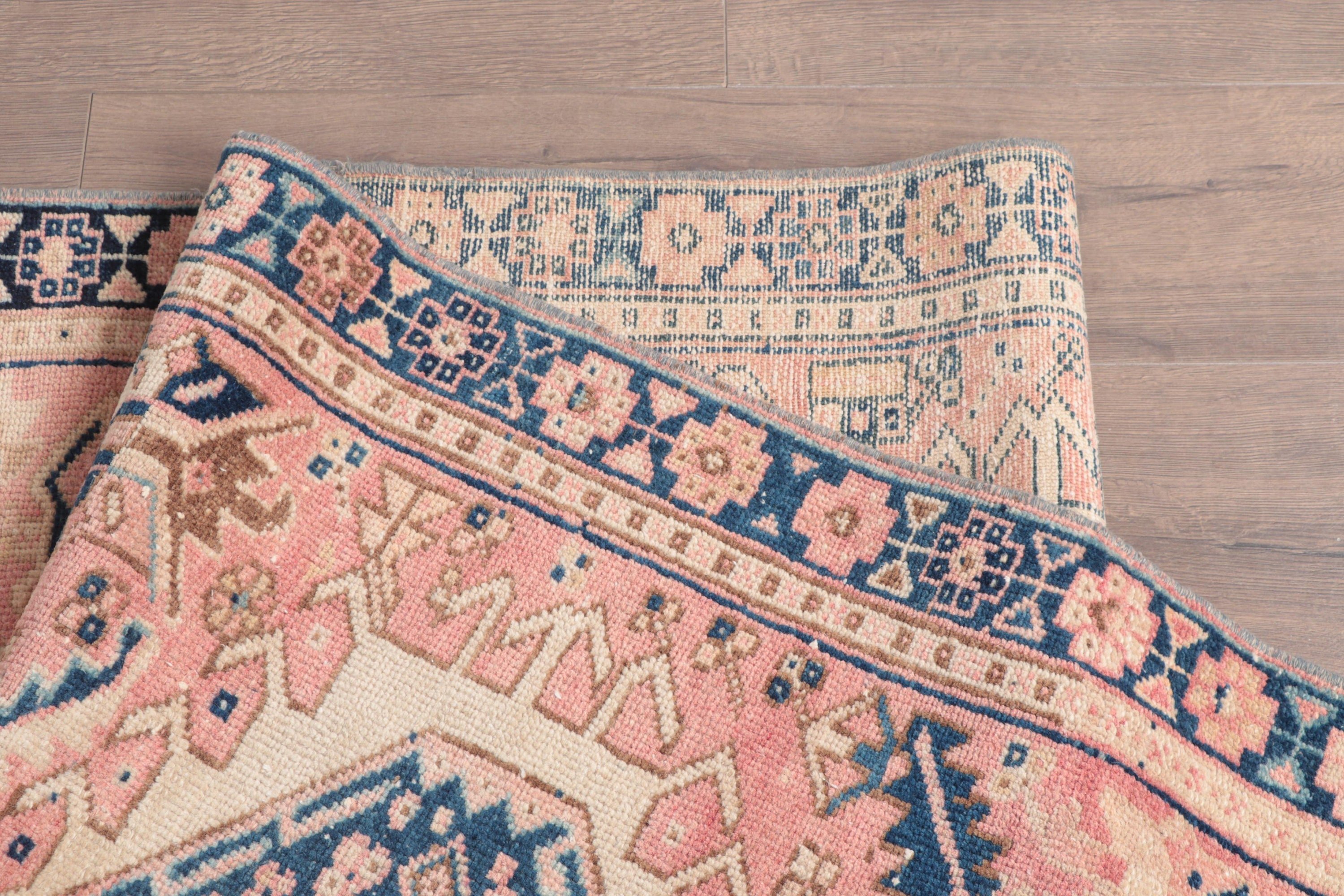 Ev Dekor Halısı, Beni Ourain Runner Halısı, Koridor Halıları, Modern Halı, 2.9x12.6 ft Runner Halıları, Türk Halısı, Vintage Halılar, Pembe Havalı Halı