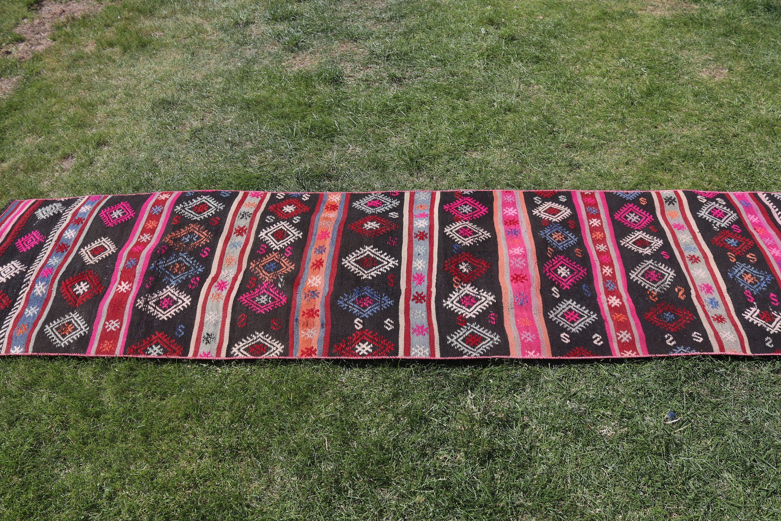 Hallway Rugs, Kilim, Turkish Rugs, 2.1x9.3 ft Runner Rug, Pink Anatolian Rugs, Cool Rugs, Vintage Runner Rug, Vintage Rug, Statement Rugs