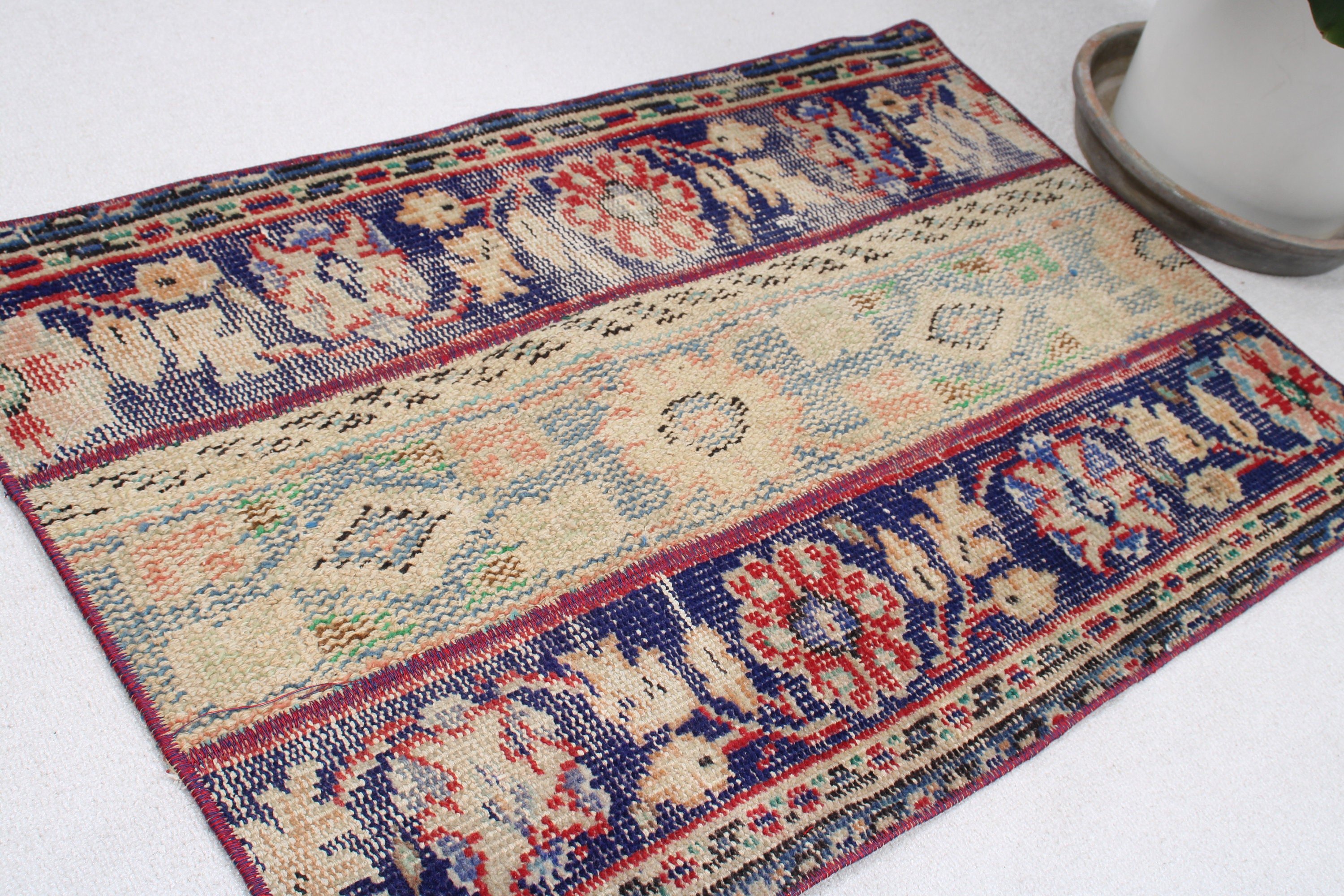 Small Vintage Rugs, Flatweave Rug, Beige  2.1x3.1 ft Small Rug, Turkish Rugs, Modern Rugs, Vintage Rugs, Small Area Rugs