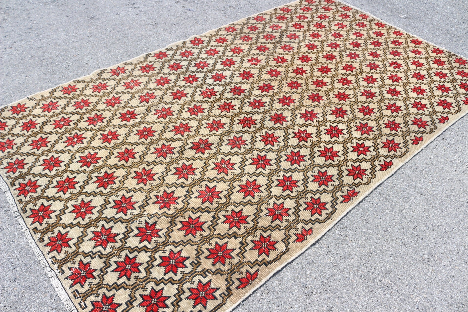 Bedroom Rugs, Vintage Rug, 5.5x9.1 ft Large Rugs, Red Antique Rug, Oushak Rug, Turkish Rug, Dining Room Rugs, Cute Rug, Kitchen Rug