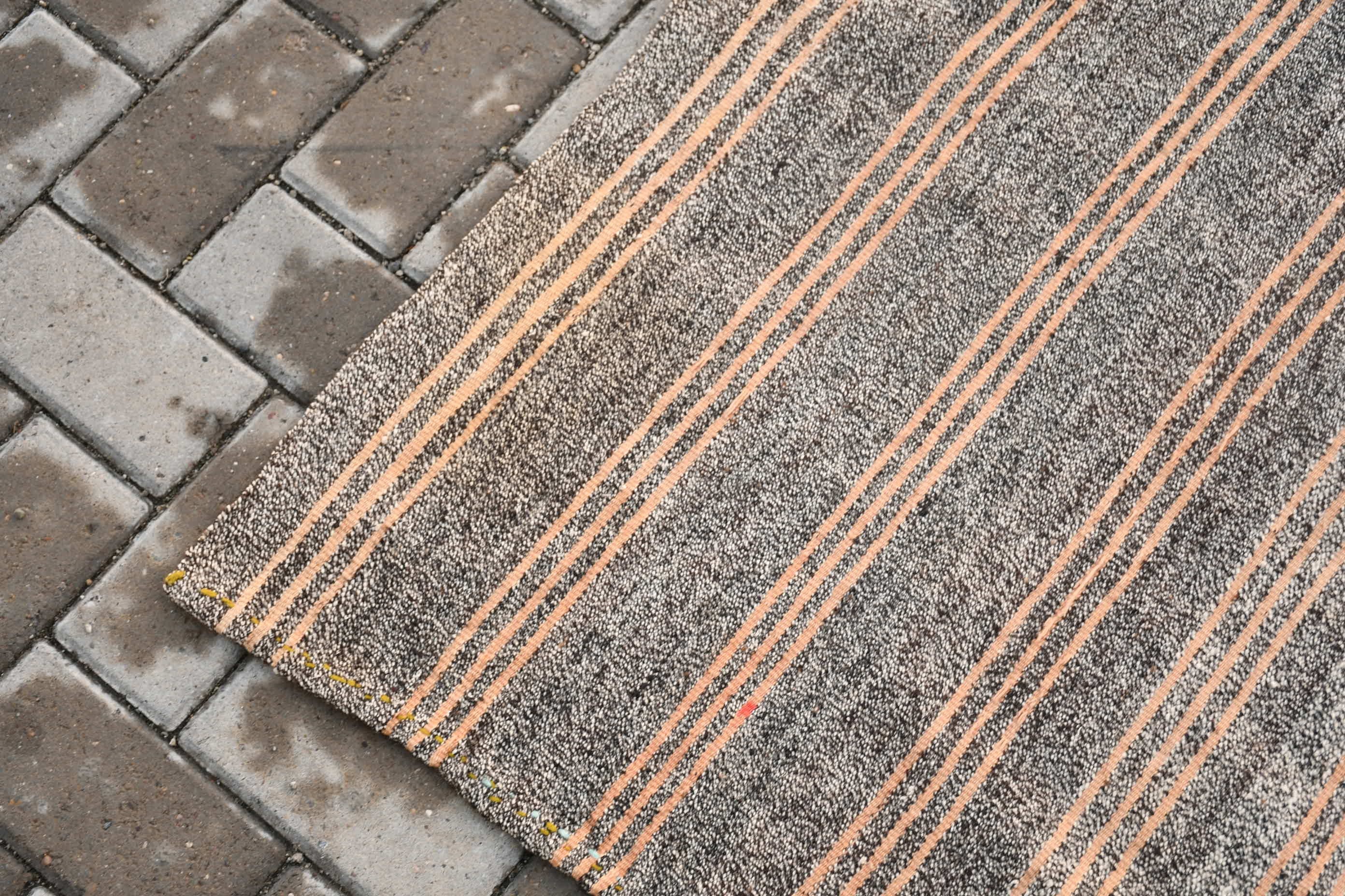 Yemek odası Kilim, Nostaljik Kilim, Yatak odası Kilim, Antik Kilim, 196x257 cm Salon Kilim, Salon Kilim, Gri Oryantal Kilim