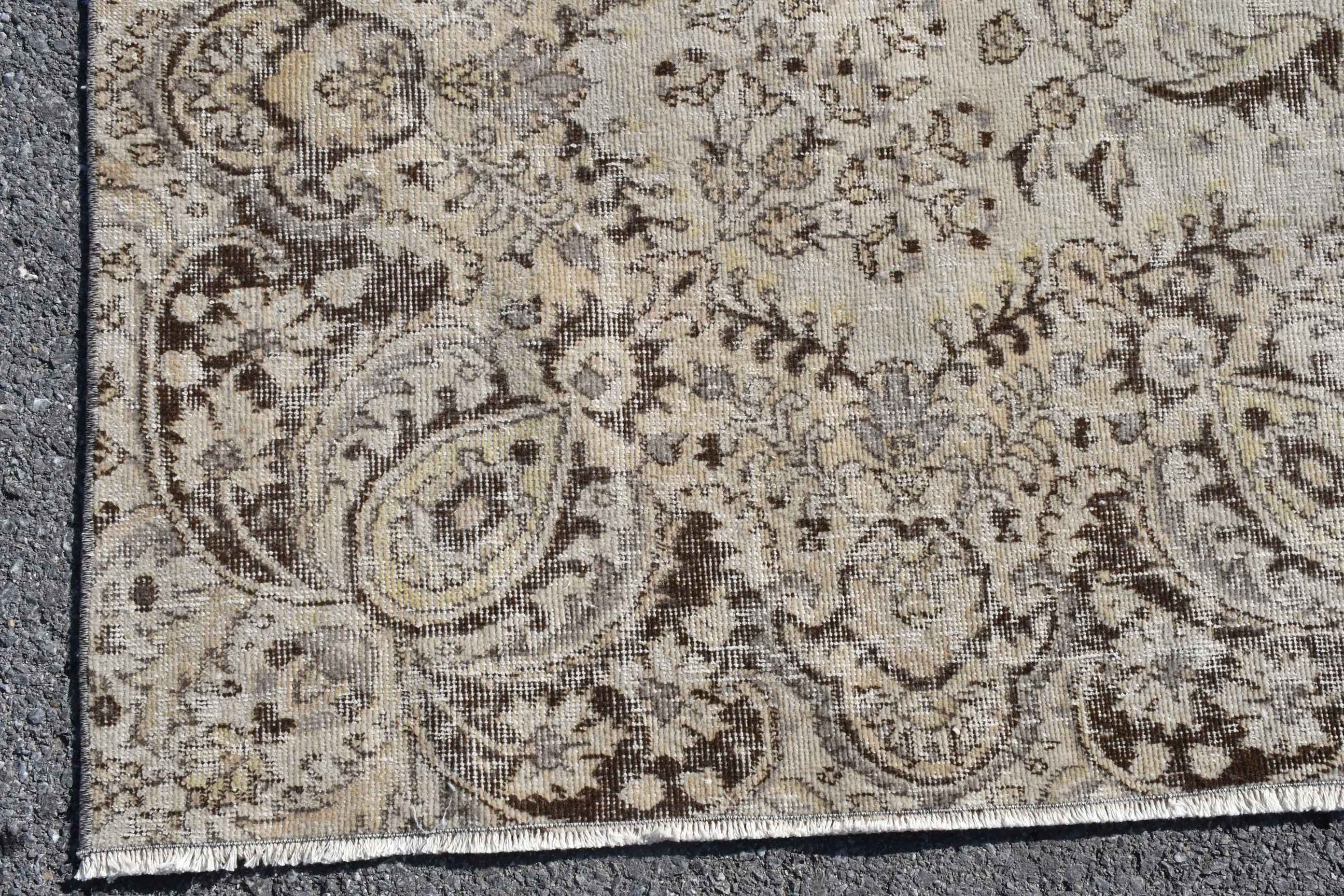 Living Room Rug, Oushak Rugs, Antique Rug, Beige  6.5x9.6 ft Large Rugs, Ethnic Rugs, Salon Rugs, Turkish Rug, Vintage Rug