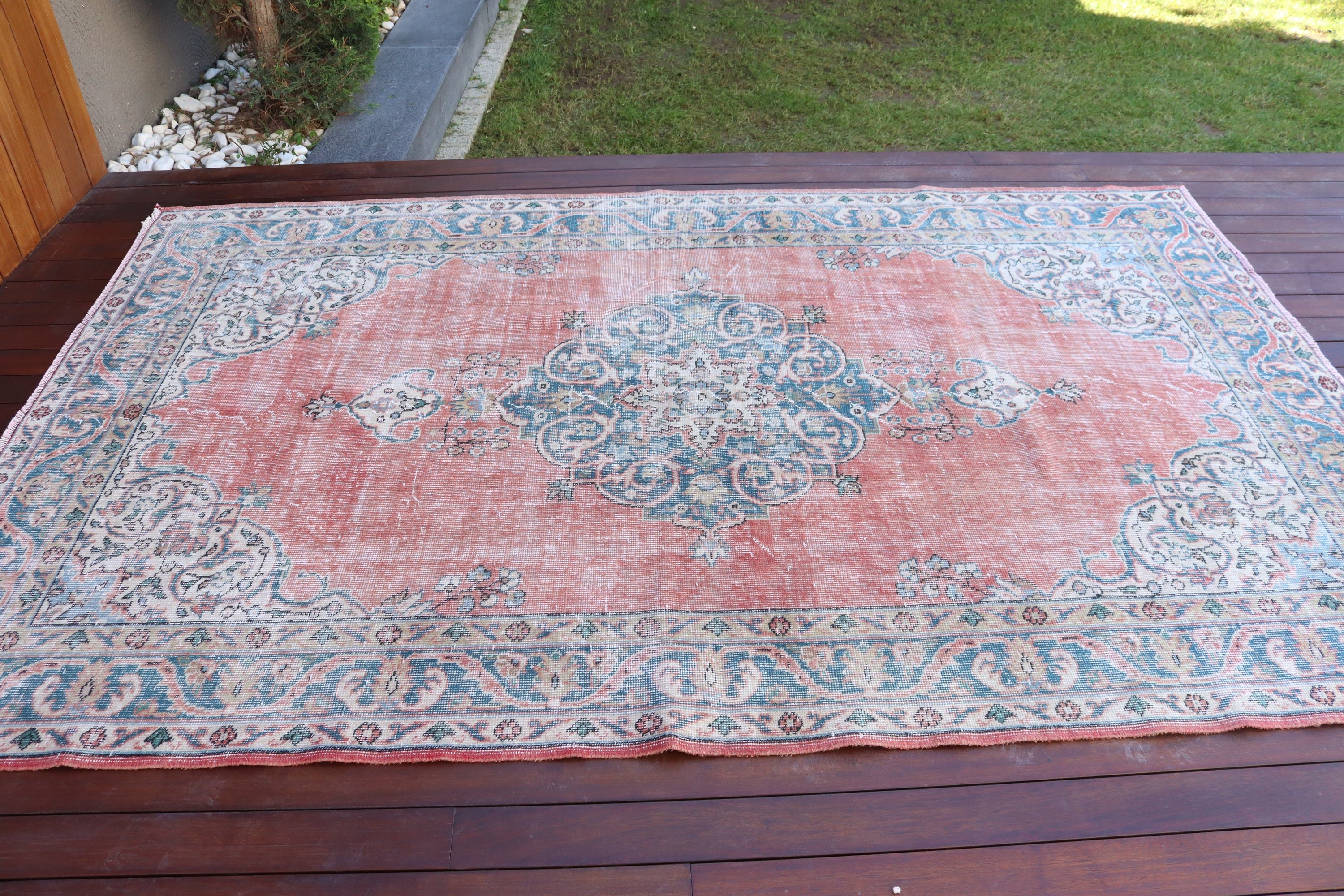 Büyük Vintage Halılar, 5.5x8.7 ft Büyük Halılar, Yatak Odası Halıları, Kırmızı Soğuk Halılar, Türk Halısı, Yer Halısı, Yemek Odası Halısı, Vintage Halı