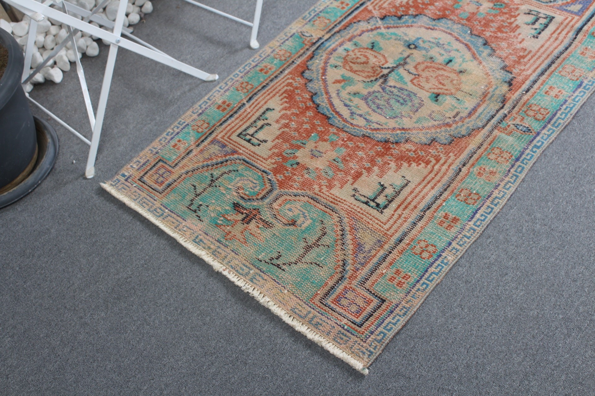 Kitchen Rug, Vintage Rug, Red Oriental Rug, Floor Rugs, Handmade Rug, Turkish Rugs, 2.6x4.5 ft Small Rugs, Bathroom Rug