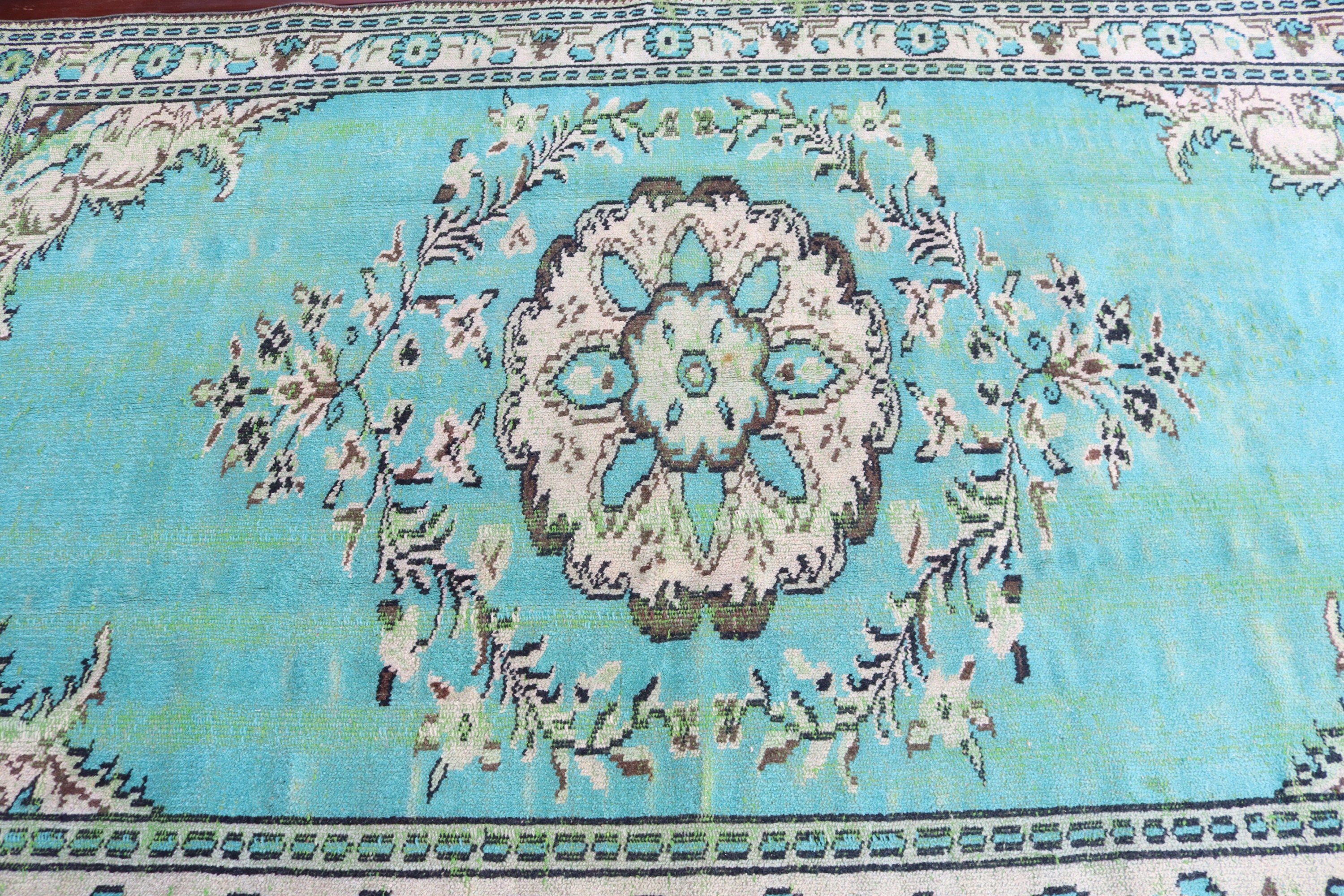 Yeşil Anadolu Halısı, Türk Halıları, 5.5x8.8 ft Büyük Halı, Açıklama Halıları, Büyük Boho Halısı, Oturma Odası Halıları, Vintage Halılar, Boho Halısı