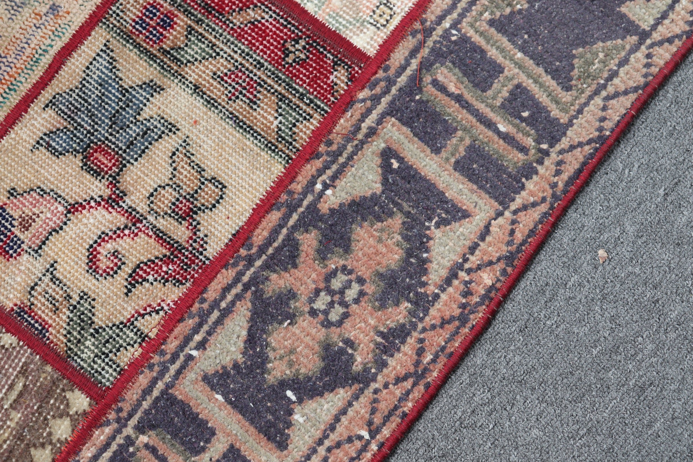 Turkish Rug, Door Mat Rug, Car Mat Rug, Beige Oriental Rug, Home Decor Rug, Office Rug, Vintage Rug, 1.9x2.8 ft Small Rug