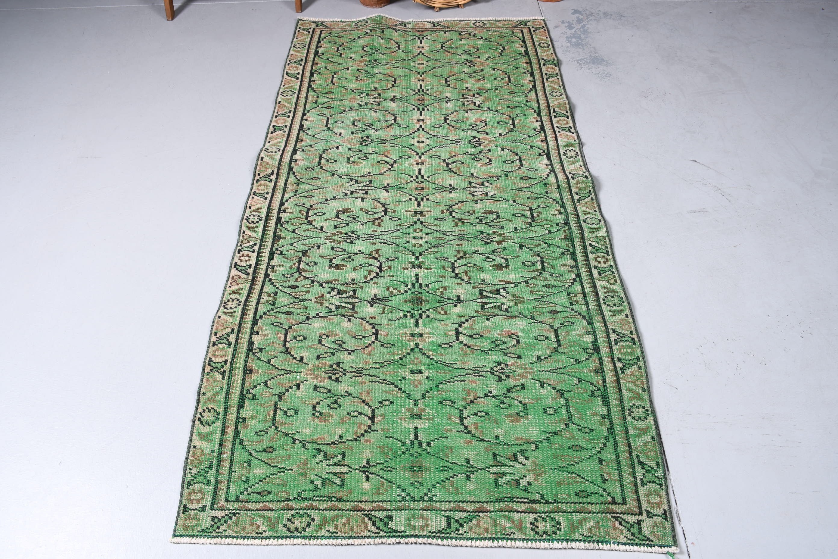 Türk Halıları, Yatak Odası Halıları, Mutfak Halısı, Yeşil Yün Halı, 3,1x6,2 ft Accent Halı, Vintage Halılar, Yurt Halısı, Soğuk Halı, Yer Halısı, Giriş Halıları