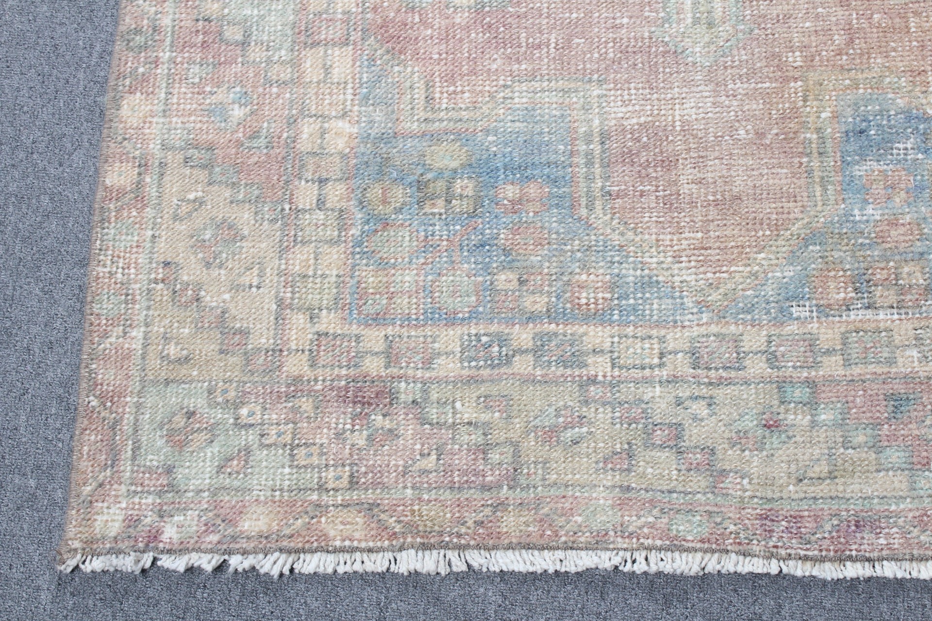 Antique Rugs, Stair Rugs, Hallway Rug, Vintage Rug, 3.3x10.1 ft Runner Rug, Turkish Rugs, Green Bedroom Rug, Rugs for Runner, Kitchen Rug