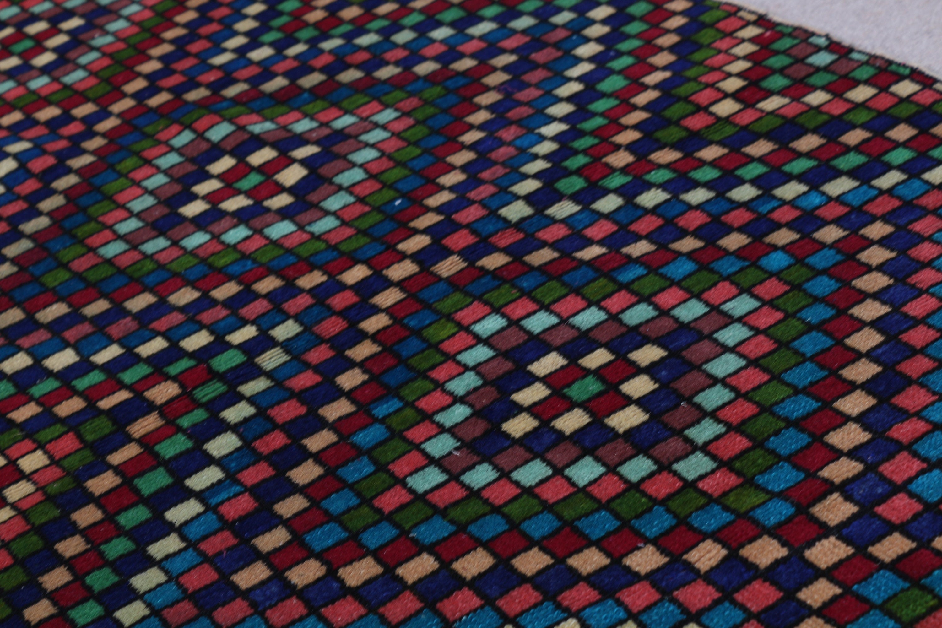 Vintage Rug, Home Decor Rug, Turkish Rugs, Anatolian Rug, Kitchen Rug, 3.1x6.6 ft Accent Rugs, Aztec Rugs, Rainbow Cool Rug, Bedroom Rug