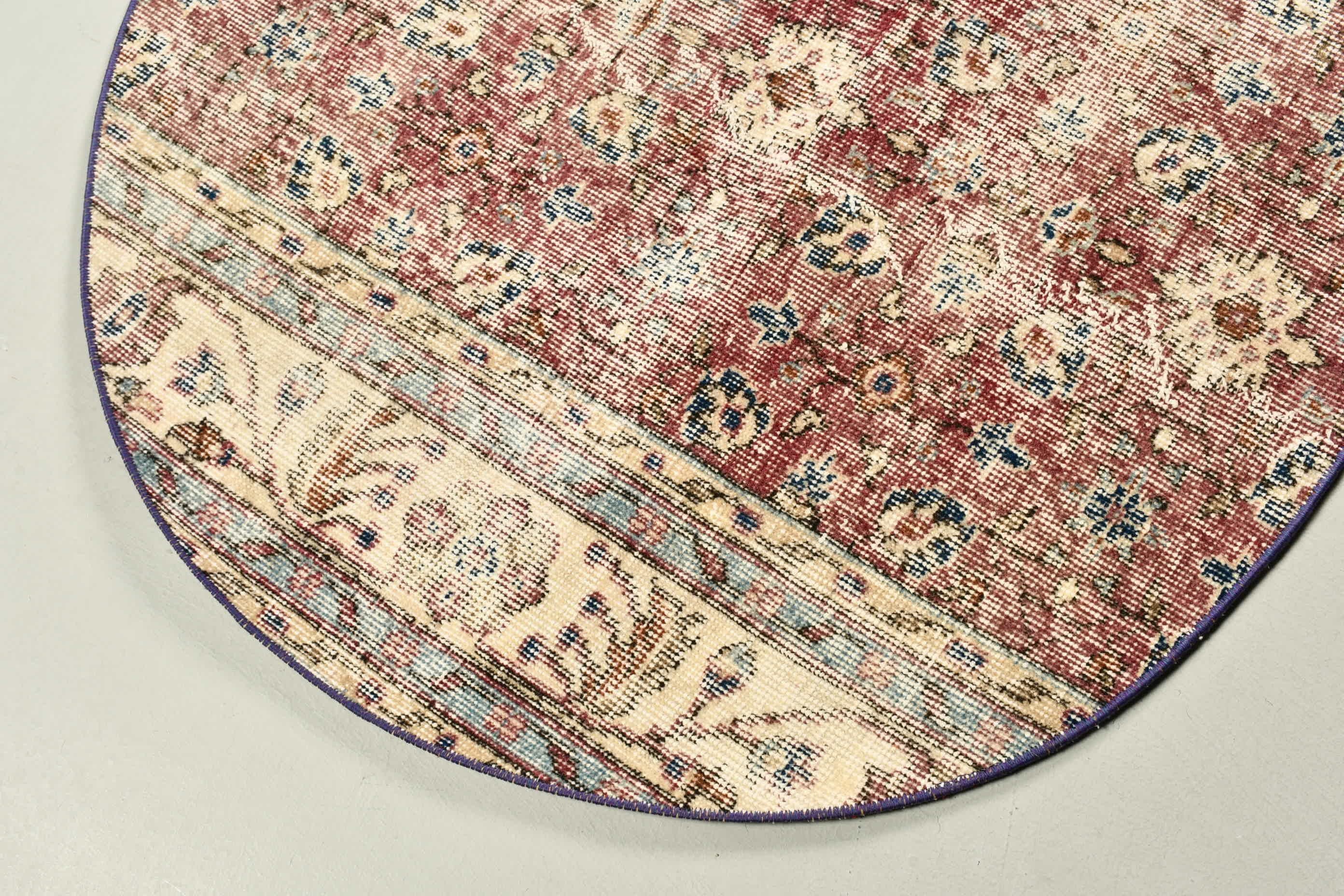 Moroccan Rugs, Turkish Rugs, Vintage Rugs, Oriental Rugs, Bath Rug, Beige Cool Rugs, 3.3x3.2 ft Small Rug, Rugs for Bedroom, Bathroom Rug