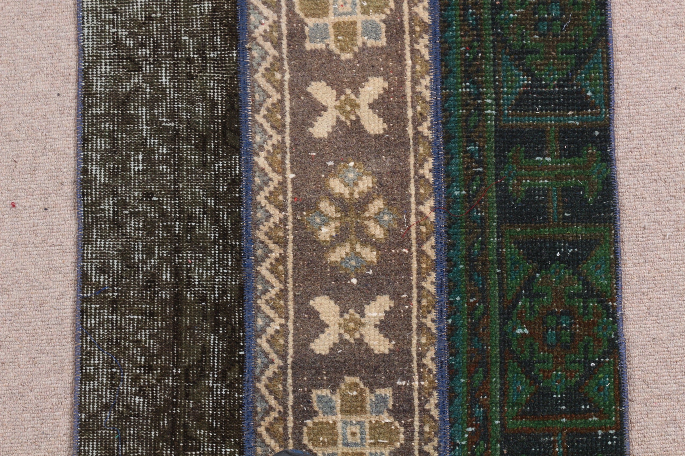 Bedroom Rugs, Ethnic Rug, Turkish Rug, Wall Hanging Rug, Vintage Rug, Green  2x3.1 ft Small Rug, Kitchen Rug, Anatolian Rugs