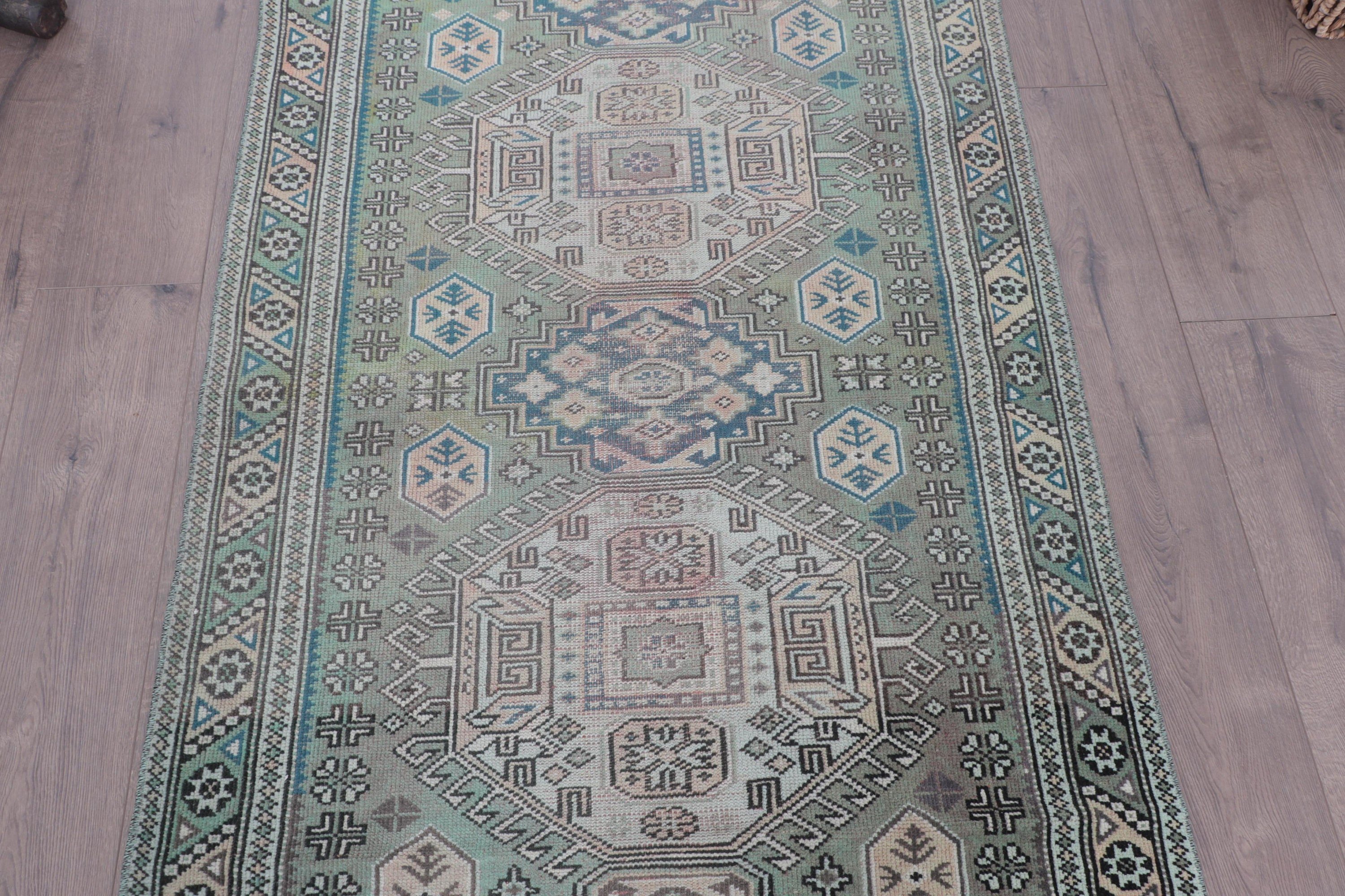 Havalı Halı, 3,2x6,1 ft Aksan Halıları, Türk Halıları, Boho Vurgu Halısı, Nötr Halı, Kahverengi El Dokuma Halılar, Etnik Halı, Vintage Halı, Çocuk Halıları