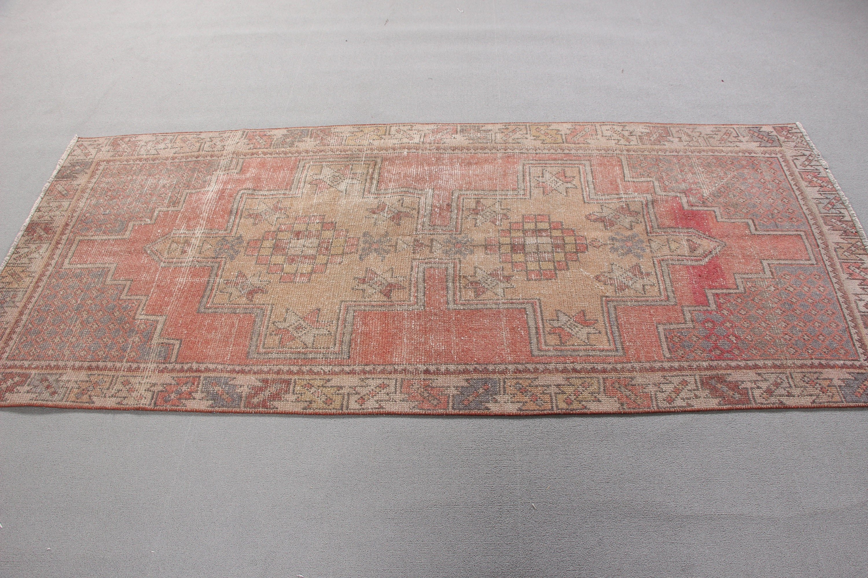 Turkish Rugs, Indoor Rugs, Rugs for Indoor, Vintage Rugs, Green Bedroom Rugs, Kitchen Rugs, Ethnic Rug, Oriental Rugs, 3.4x7.5 ft Area Rugs