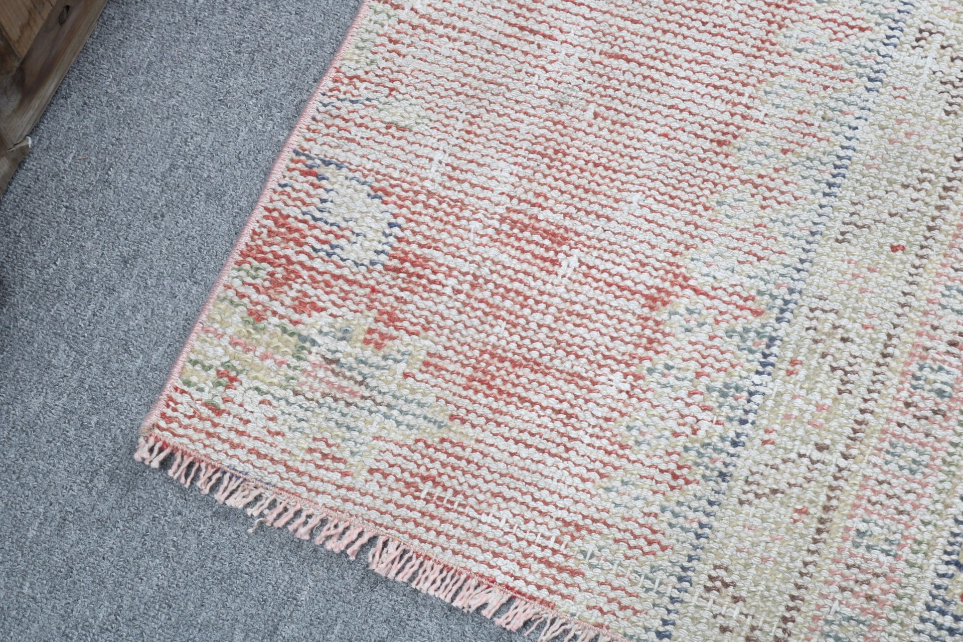 Kitchen Rugs, Turkish Rug, 2x3.5 ft Small Rug, Bedroom Rug, Handwoven Rugs, Car Mat Rug, Red Handwoven Rug, Vintage Rug, Rugs for Car Mat