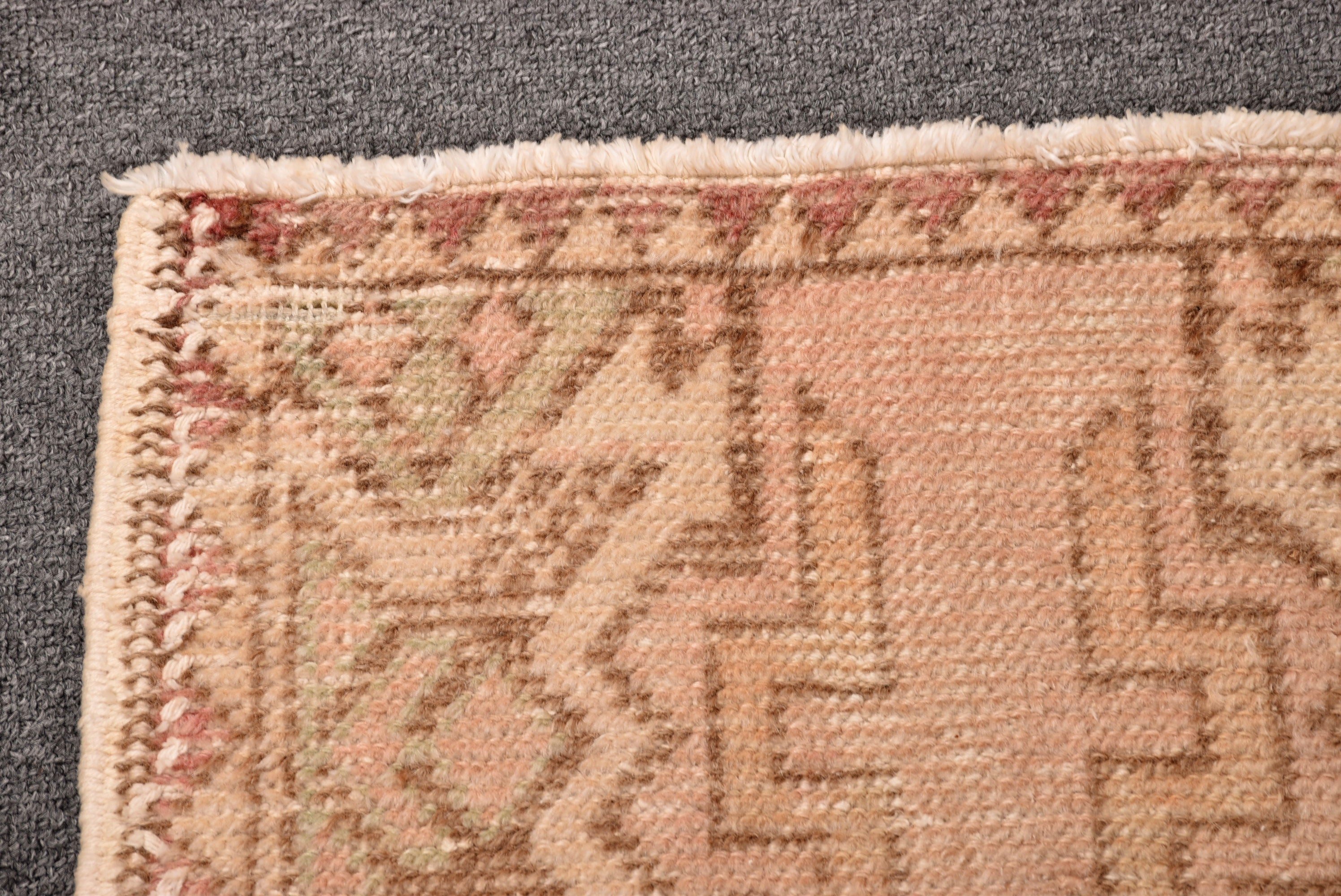 1.6x3.1 ft Small Rugs, Vintage Rug, Pink Bedroom Rugs, Turkey Rug, Handwoven Rugs, Bath Rug, Wall Hanging Rugs, Turkish Rug, Neutral Rugs