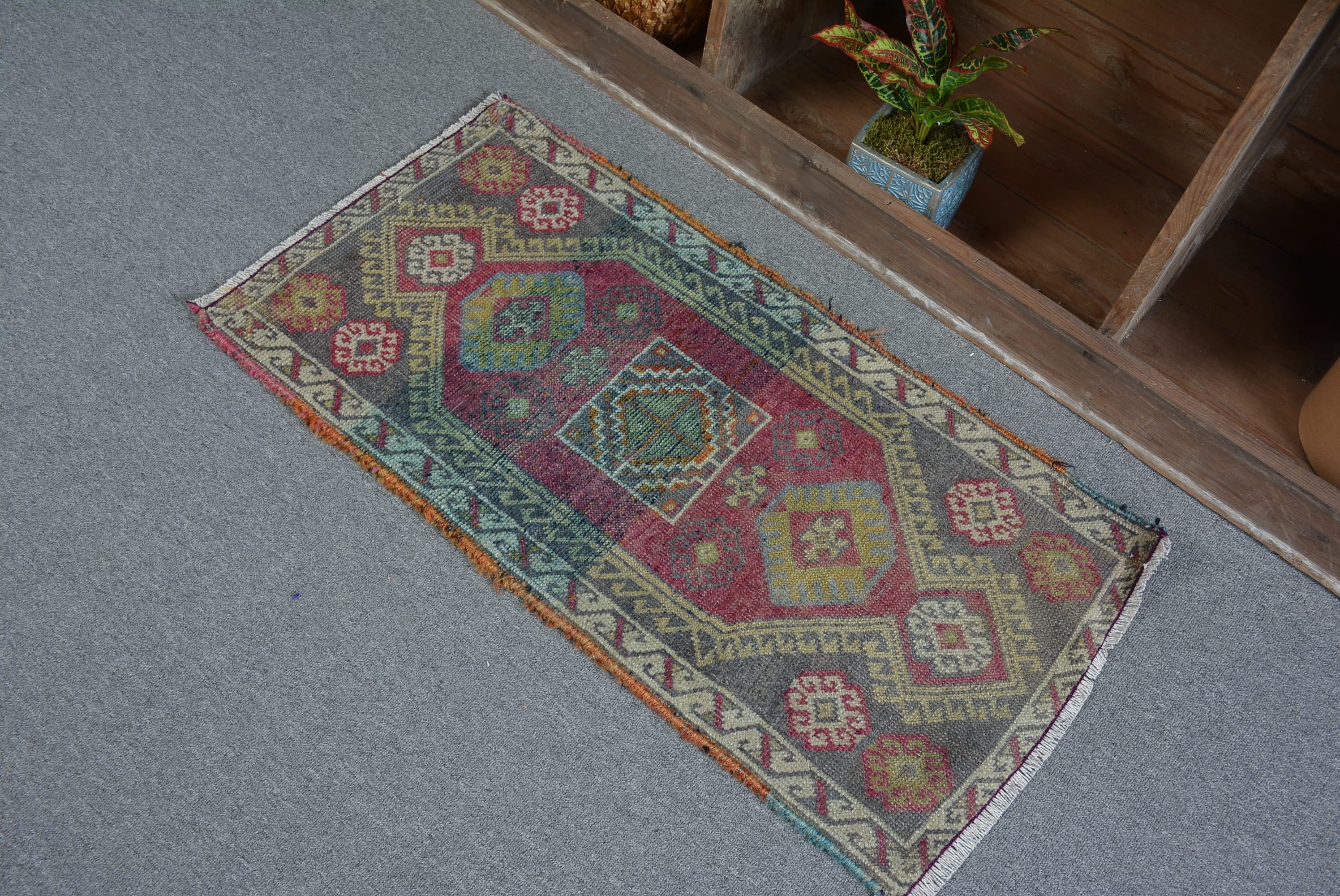 Kitchen Rugs, Rugs for Door Mat, Turkish Rug, 1.6x3.1 ft Small Rug, Wall Hanging Rug, Office Rug, Bedroom Rugs, Vintage Rug, Moroccan Rug