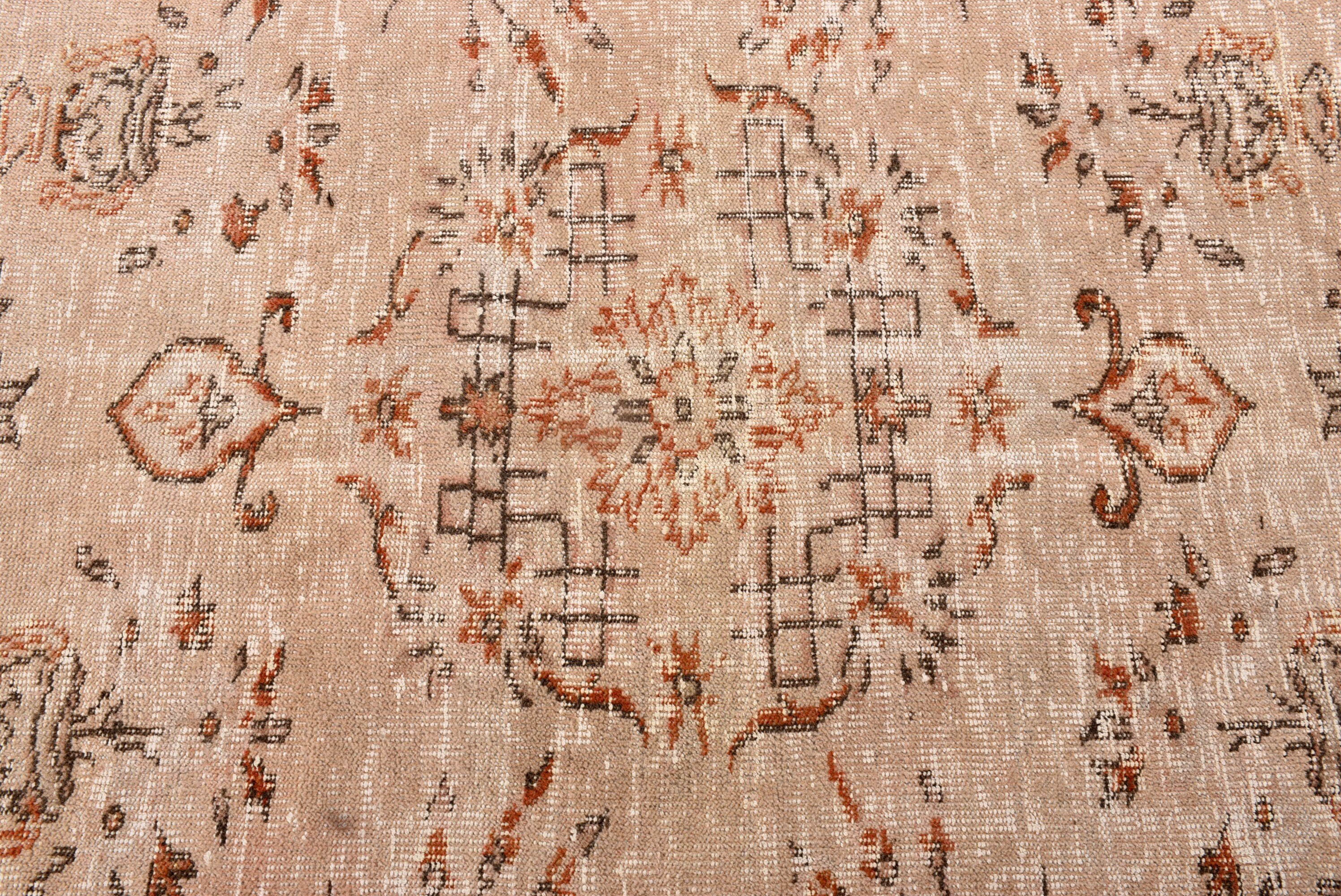 Büyük Boho Halıları, Lüks Halı, 6,1x9,8 ft Büyük Halı, Büyük Oushak Halıları, Antika Halılar, Türk Halıları, Bej Fas Halısı, Vintage Halı