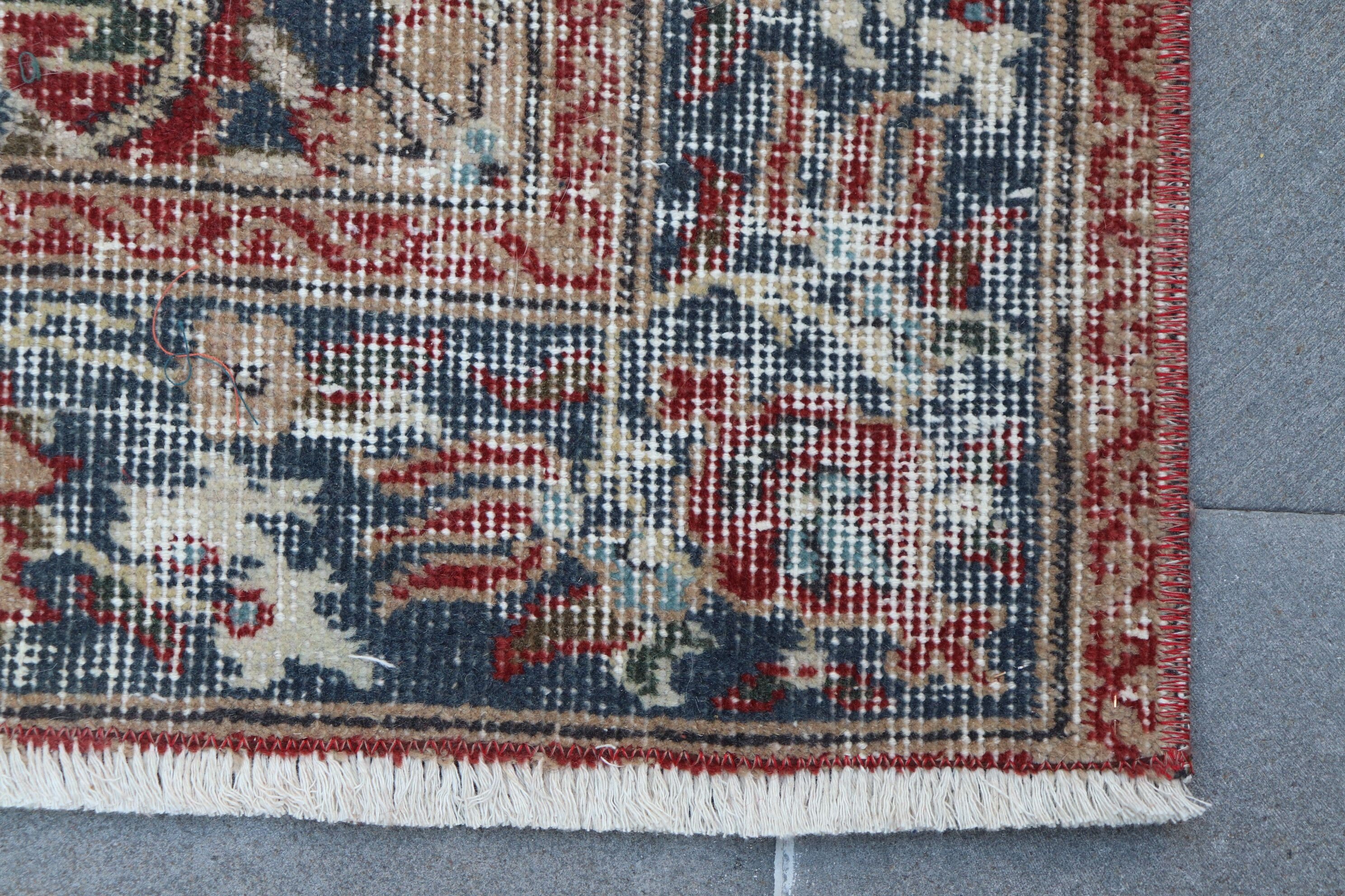 Nursery Rug, 4.1x7 ft Area Rugs, Rugs for Nursery, Oriental Rug, Turkish Rugs, Bedroom Rugs, Red Home Decor Rug, Oushak Rug, Vintage Rug