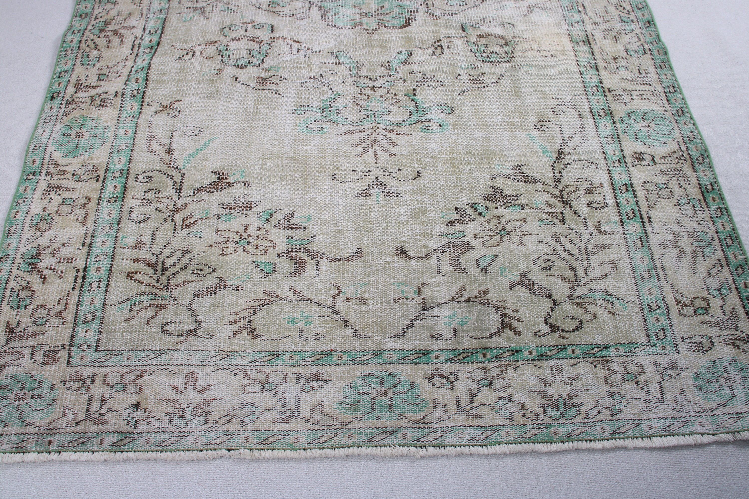 Beige Antique Rug, Floor Rug, Bedroom Rug, Turkish Rug, Large Boho Rugs, 5.2x8.7 ft Large Rug, Exotic Rugs, Vintage Rug