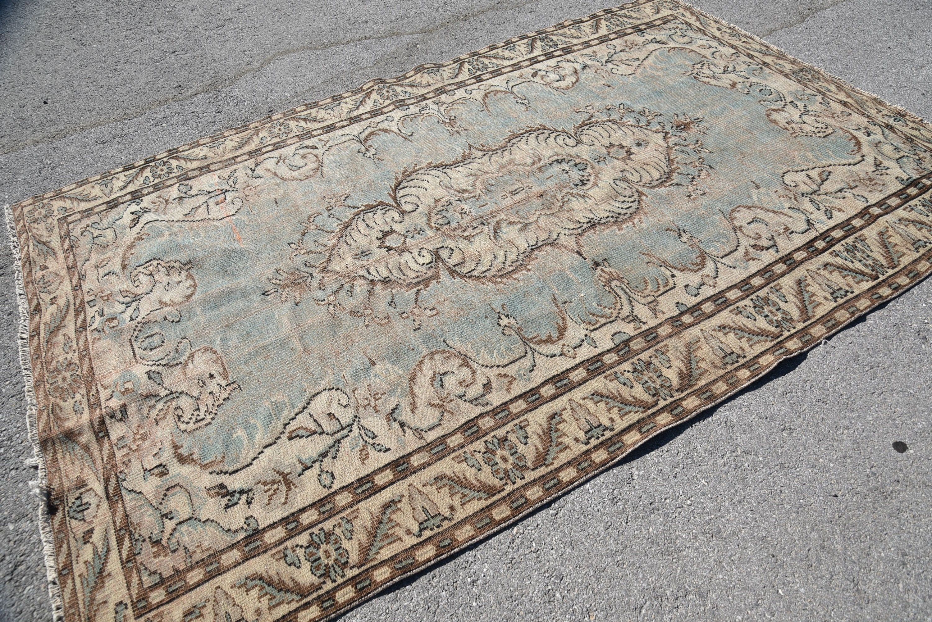 Yemek Odası Halıları, Oturma Odası Halısı, Mutfak Halısı, Vintage Halı, Sevimli Halı, Salon Halıları, Türk Halıları, Yün Halılar, 5,8x9,3 ft Büyük Halı