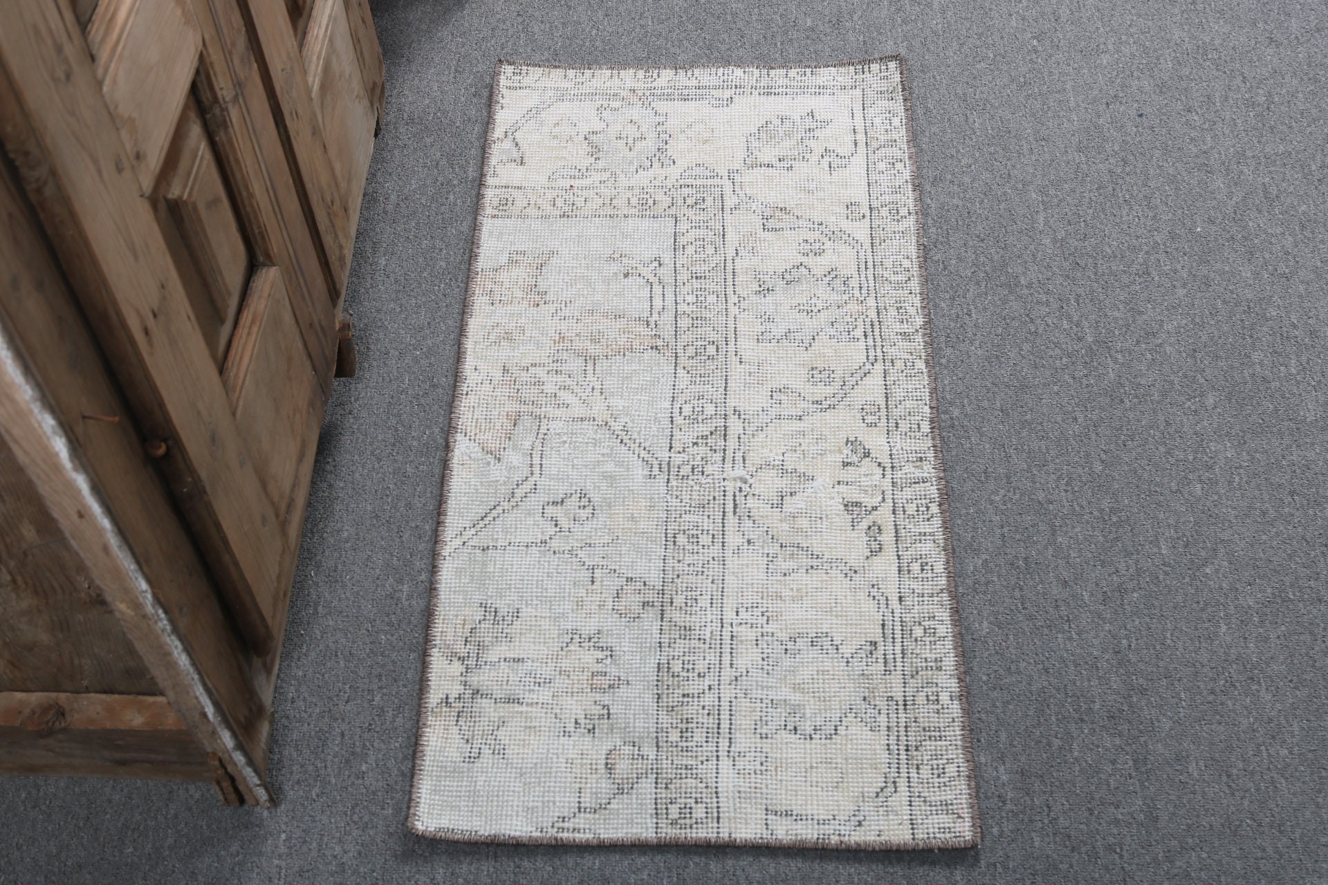 Exotic Rug, Turkish Rugs, Beige Luxury Rug, Geometric Rug, Door Mat Rugs, Vintage Rugs, Car Mat Rugs, 1.5x3 ft Small Rug, Home Decor Rugs