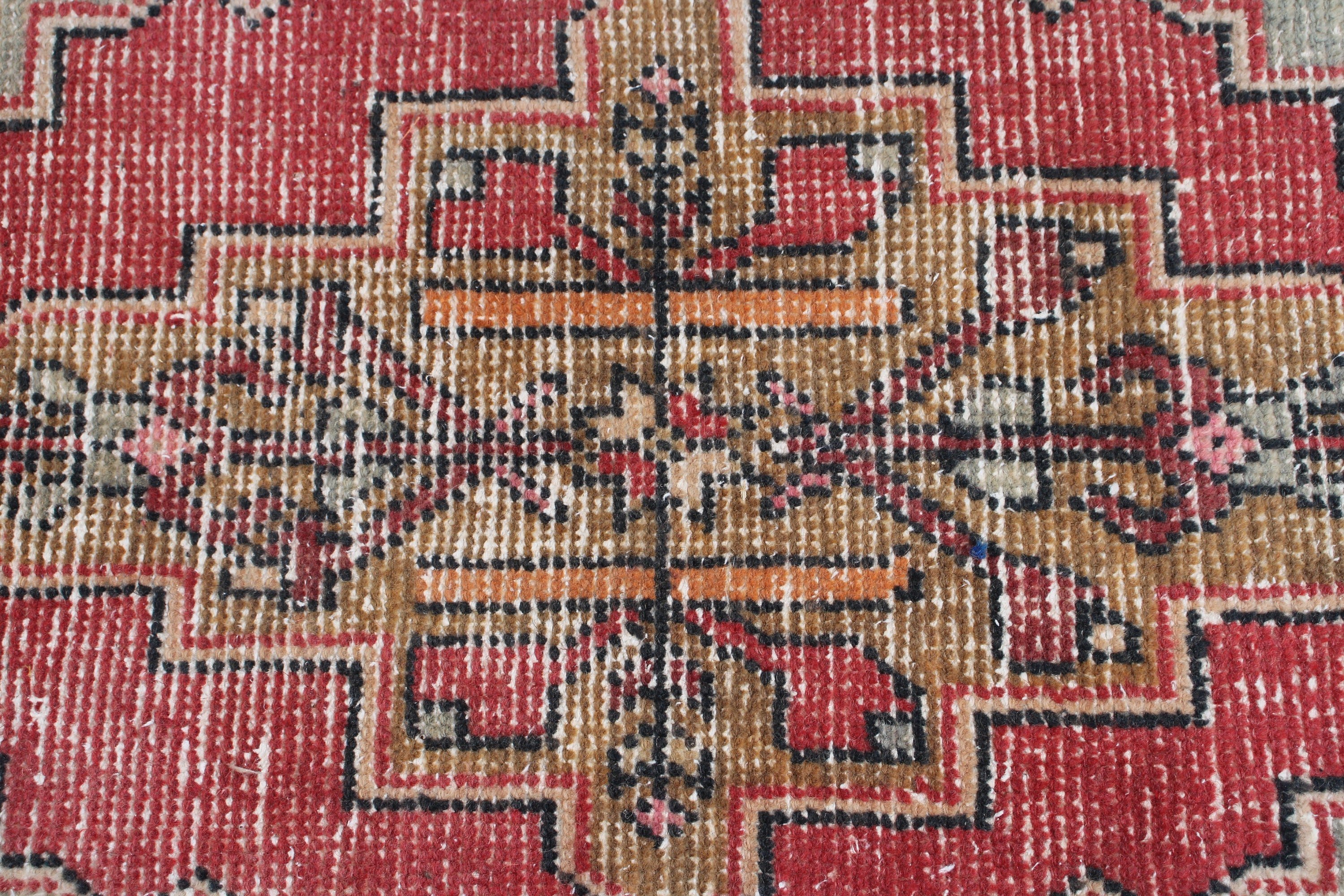 Nursery Rug, Rugs for Kitchen, Vintage Rugs, 1.6x3.2 ft Small Rug, Luxury Rug, Modern Rug, Turkish Rugs, Red Oriental Rugs, Car Mat Rugs