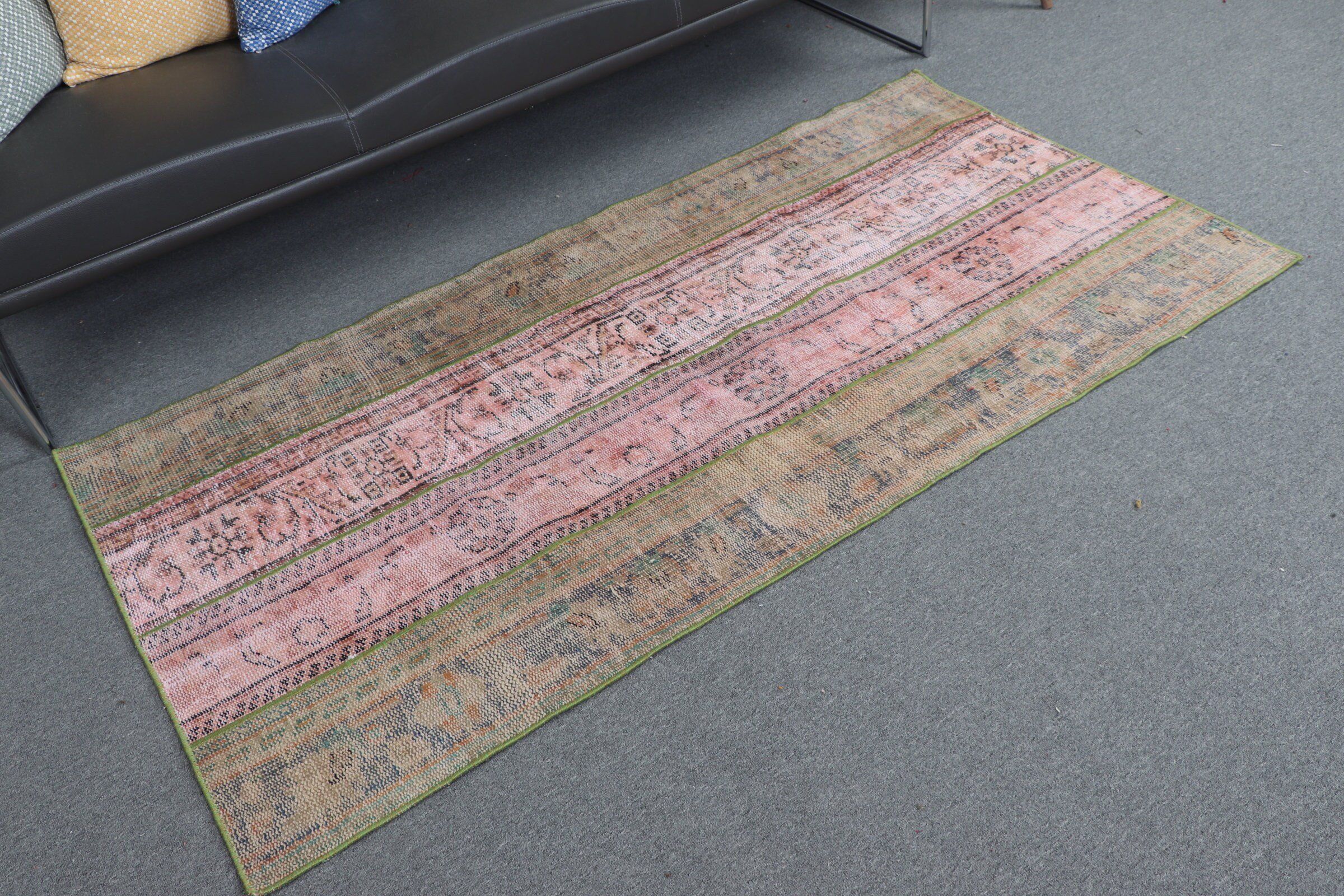 Vintage Halı, Anadolu Halısı, Yatak Odası Halıları, Çocuk Halısı, Pembe 3.1x6.2 ft Accent Halı, Yatak Odası Halıları, Türk Halısı, Yer Halıları