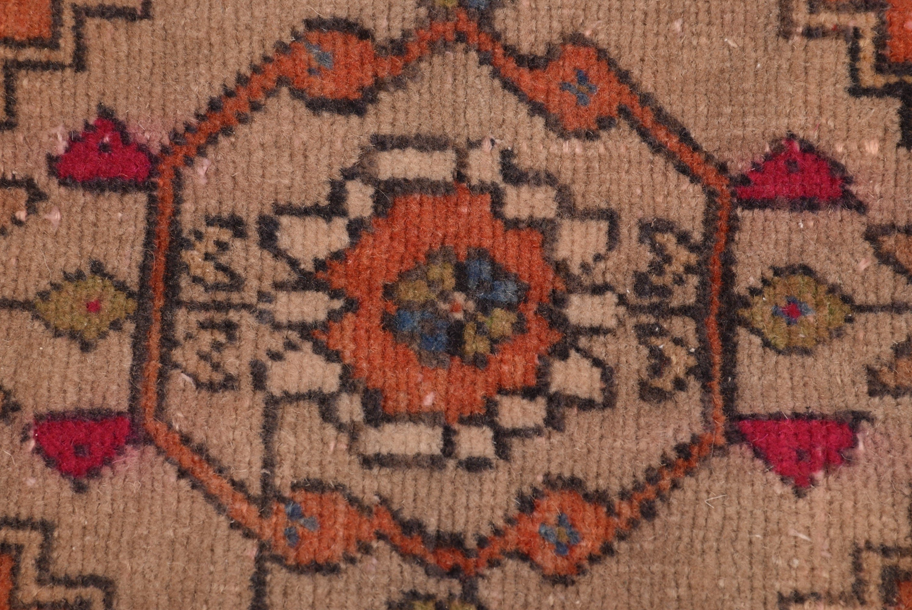 Bathroom Rugs, 1.8x3.4 ft Small Rugs, Orange Oushak Rugs, Vintage Rugs, Wall Hanging Rugs, Home Decor Rugs, Neutral Rugs, Turkish Rugs