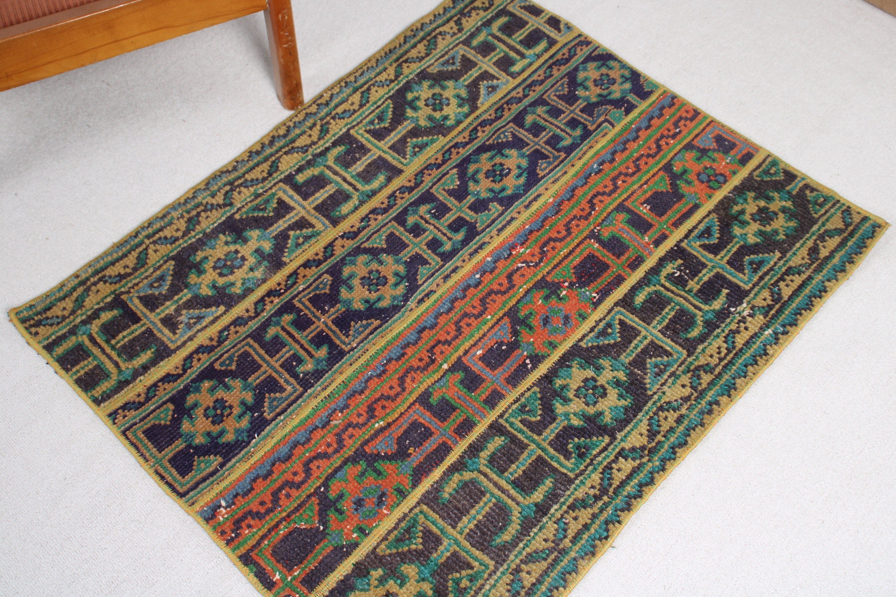 Lüks Halılar, Çocuk Odası Halıları, Düz Dokuma Halılar, Mavi El Dokuma Halı, 2,6x3,2 ft Küçük Halı, Araba Paspas Halısı, Vintage Halı, Banyo Halıları, Türk Halıları