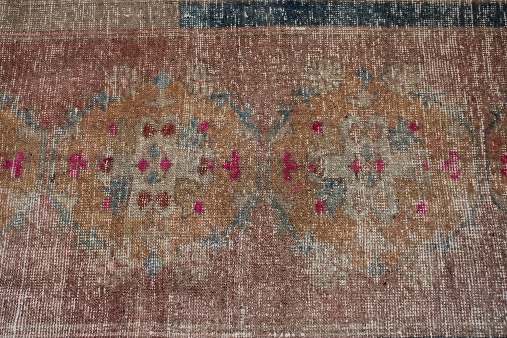 Kitchen Rugs, 2.9x7.7 ft Runner Rugs, Floor Rugs, Oushak Rugs, Outdoor Rug, Turkish Rug, Vintage Rug, Pink Home Decor Rug, Hallway Rug