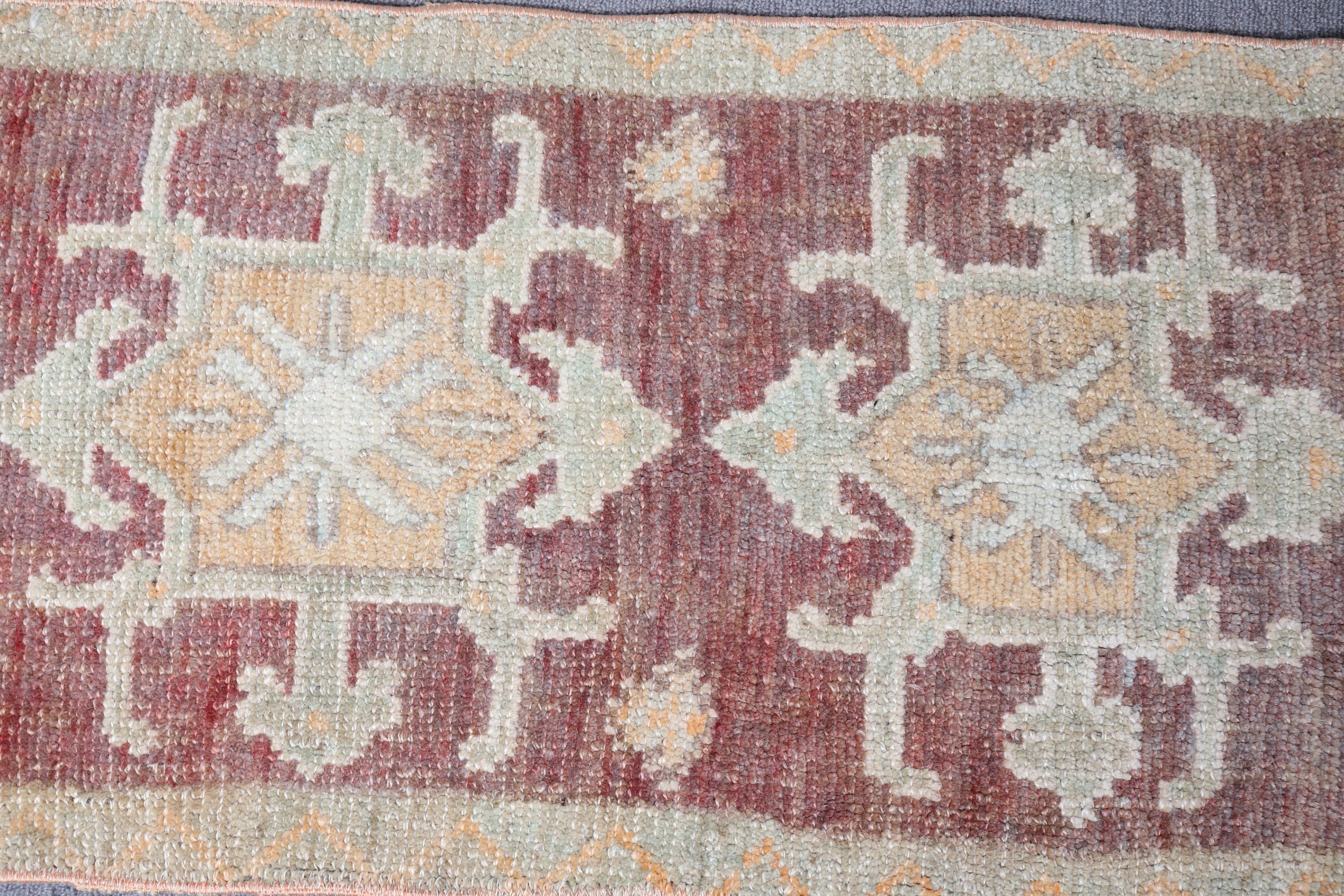 1.4x2.4 ft Küçük Halı, Banyo Halısı, Yeşil Fas Halıları, Oryantal Halı, Vintage Halılar, Dış Mekan Halısı, Türk Halıları, Yün Halı, Duvara Asılı Halılar