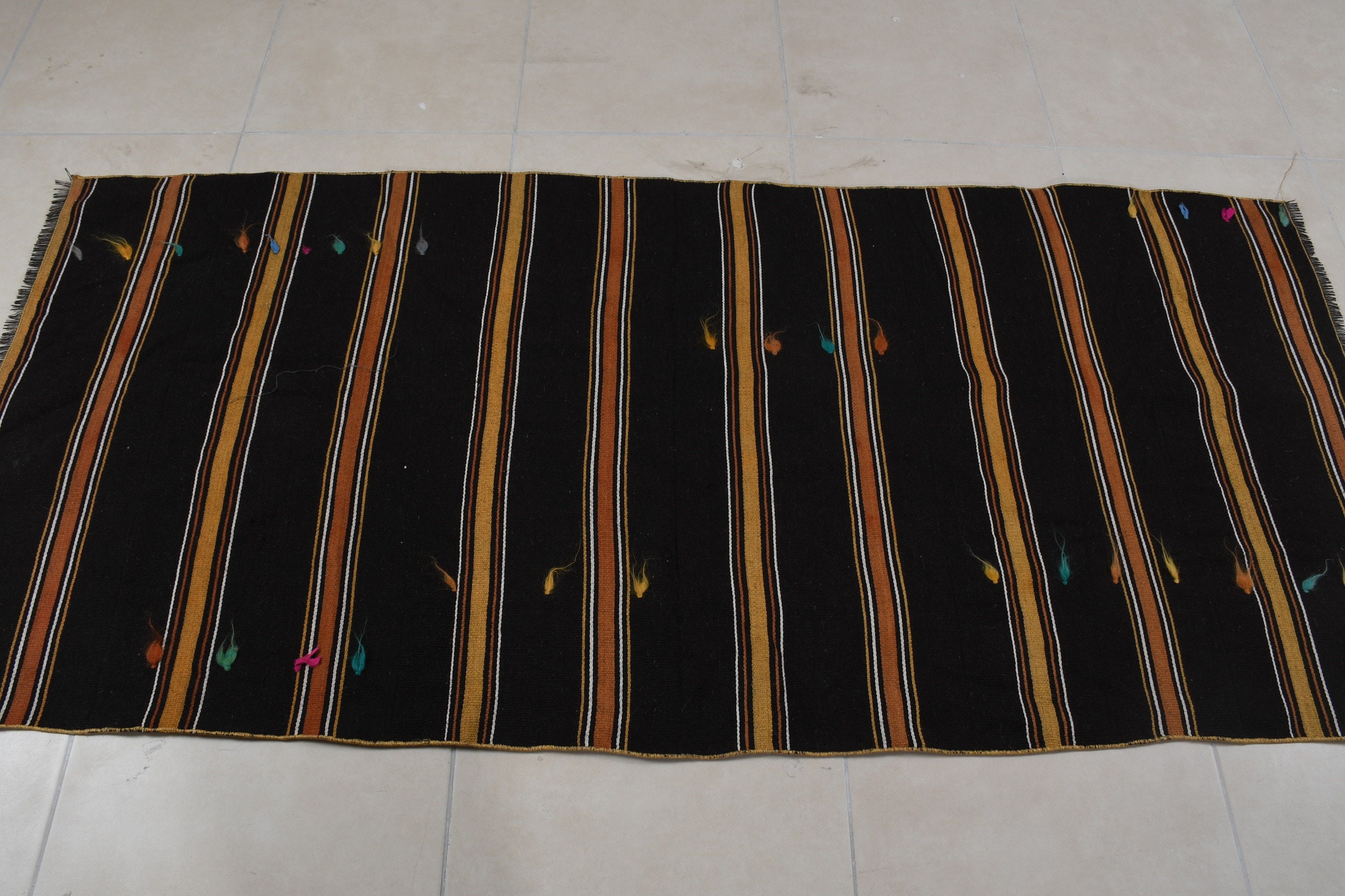 Çocuk Halısı, Antika Halı, Vintage Halı, Yatak Odası Halısı, Turuncu Fas Halısı, Kilim, Oushak Halısı, Boho Halıları, 3.2x7.2 ft Accent Halısı, Türk Halısı