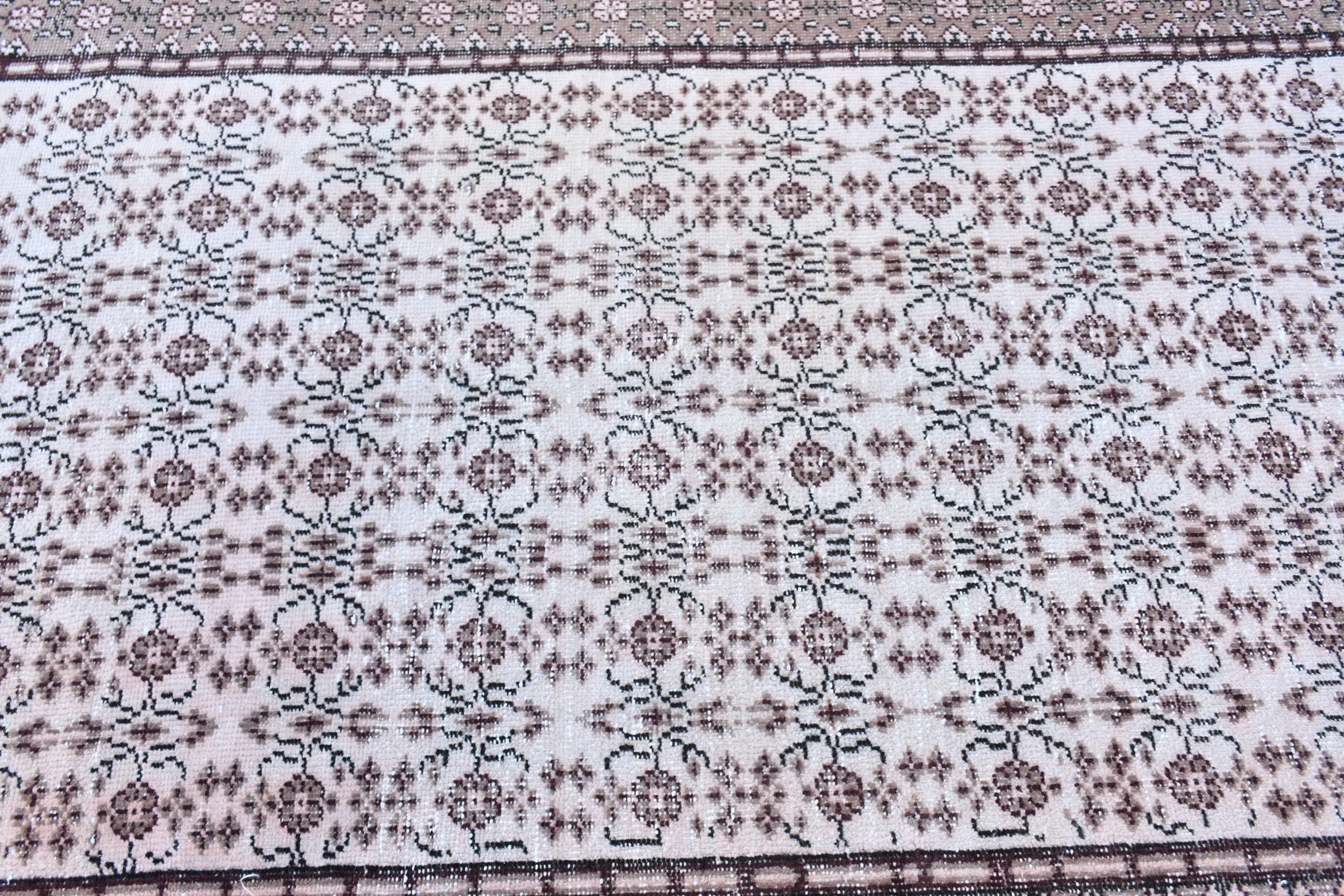 Kitchen Rug, Outdoor Rug, 4.4x8.8 ft Area Rug, Turkish Rugs, Vintage Rug, Bedroom Rug, Dining Room Rug, Beige Anatolian Rug