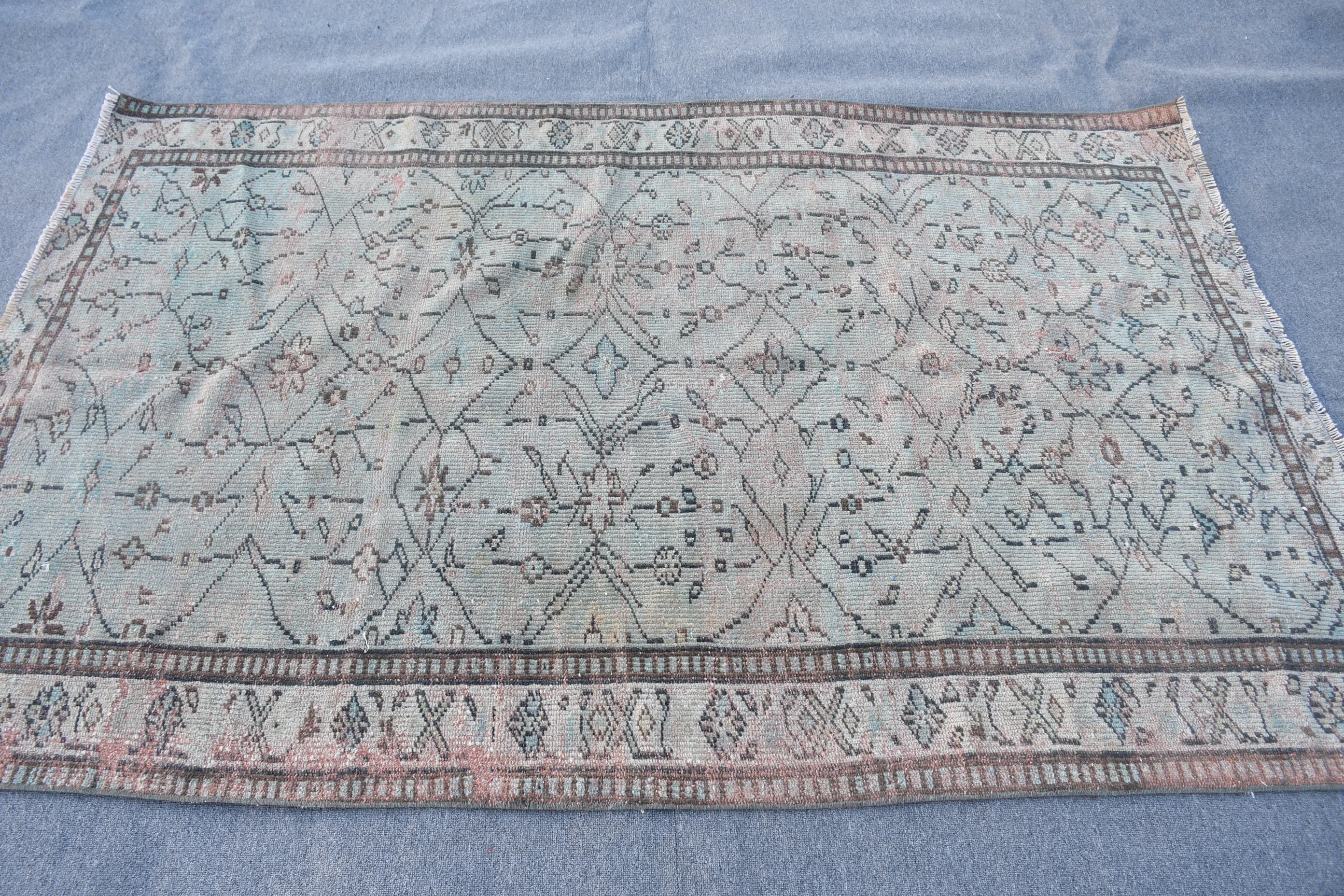 Nostaljik Halı, Oturma odası Halı, Yemek odası Halı, Antik Halı, Kahverengi Mutfak Halı, Yatak odası Halı, 144x219 cm Oturma odası Halı