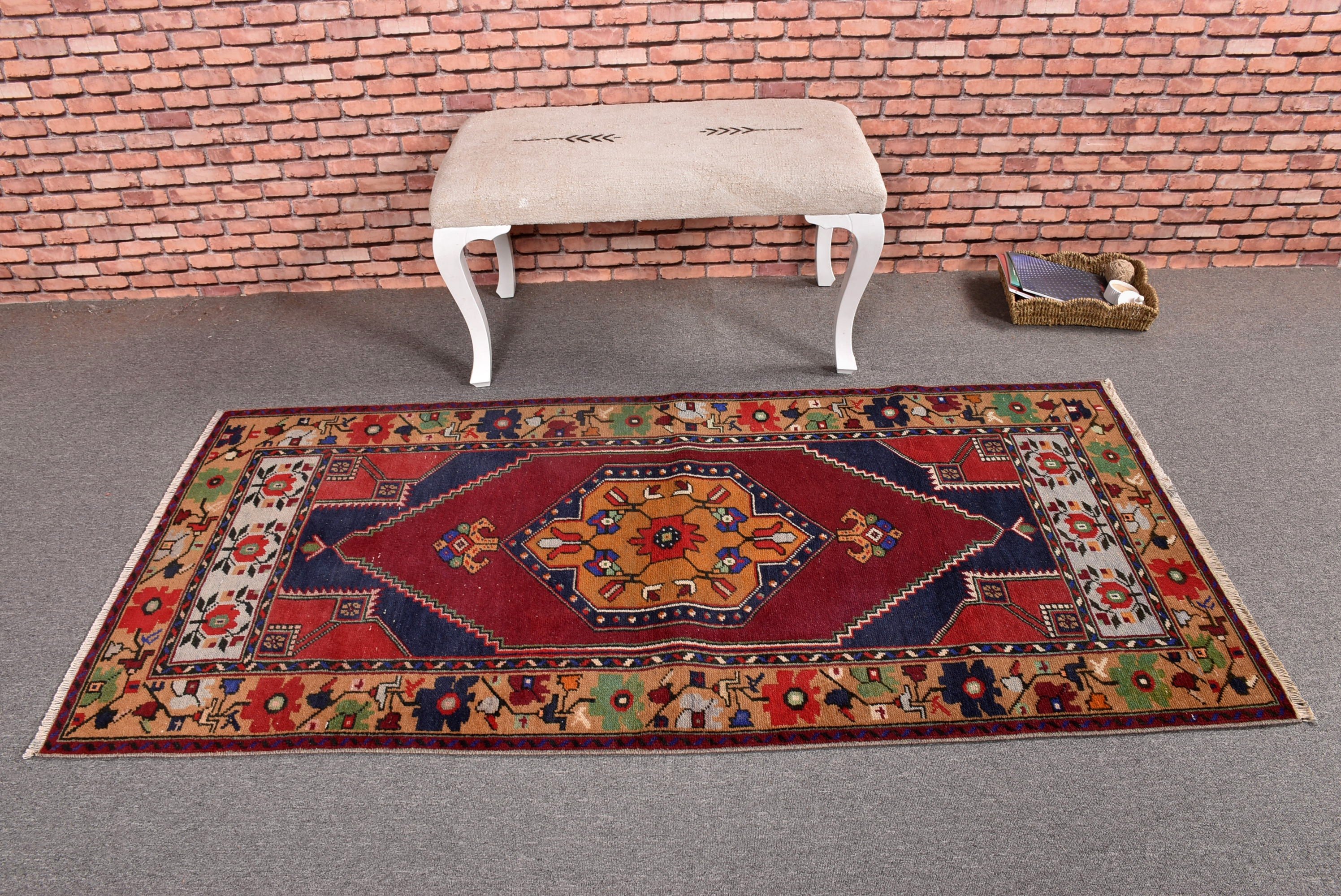 3.1x6.5 ft Accent Halı, Mor Boho Halılar, Vintage Halılar, Vintage Dekor Halılar, Çocuk Odası Halıları, Türk Halısı, Çocuk Odası Halıları, Havalı Halı, Yer Halısı